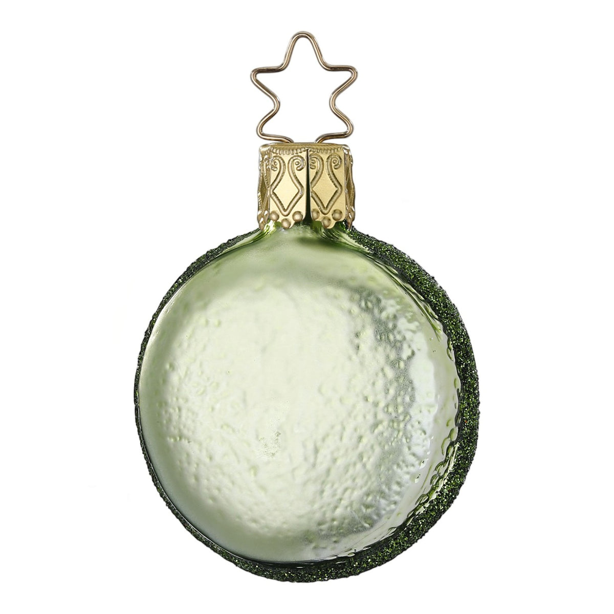 Glaskugel Anhänger Pistazien Macaron, 5.5 cm 10003S026 Inge Glas