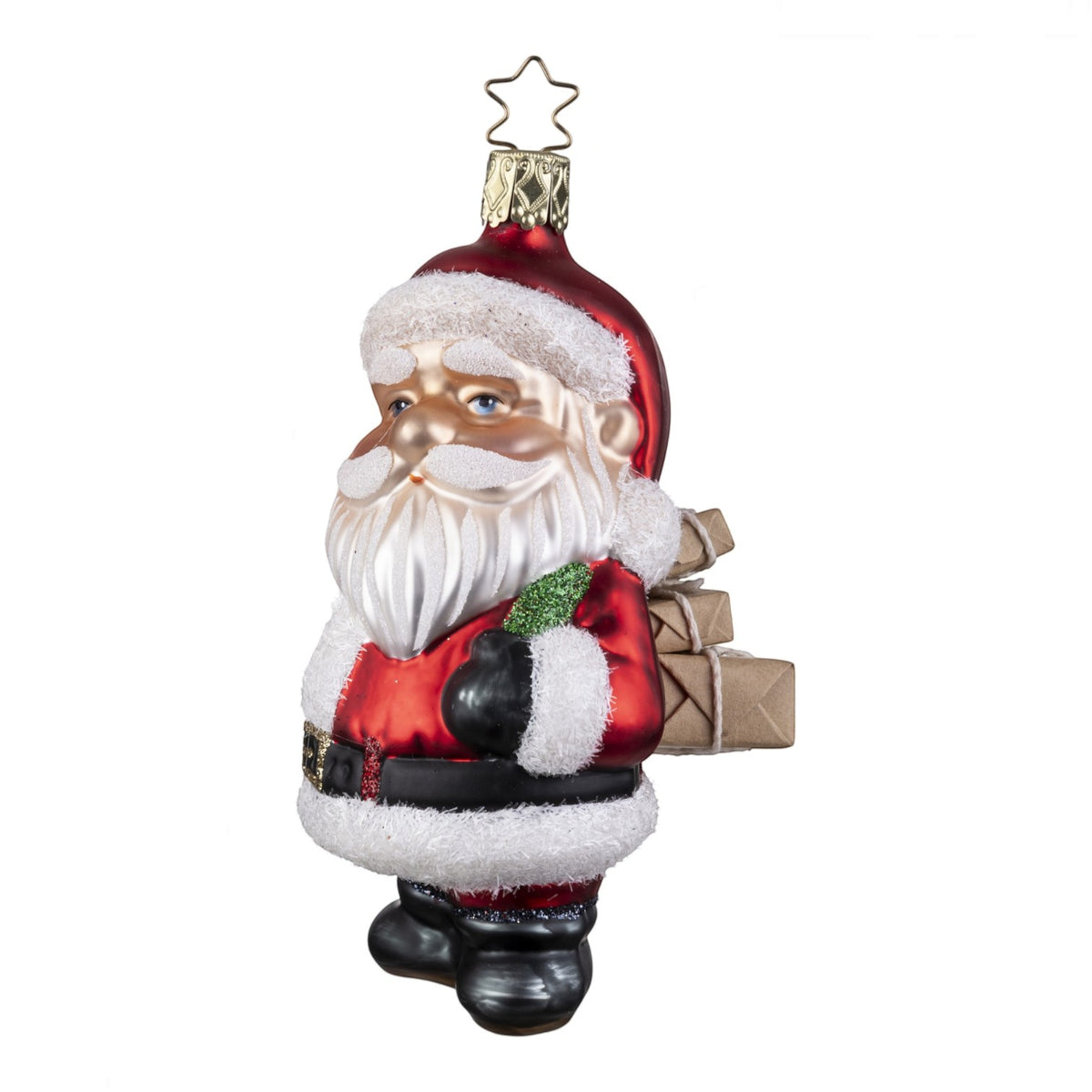 Glaskugel Anhänger Geschenkebote, 11.5 cm 10028S026 Inge Glas