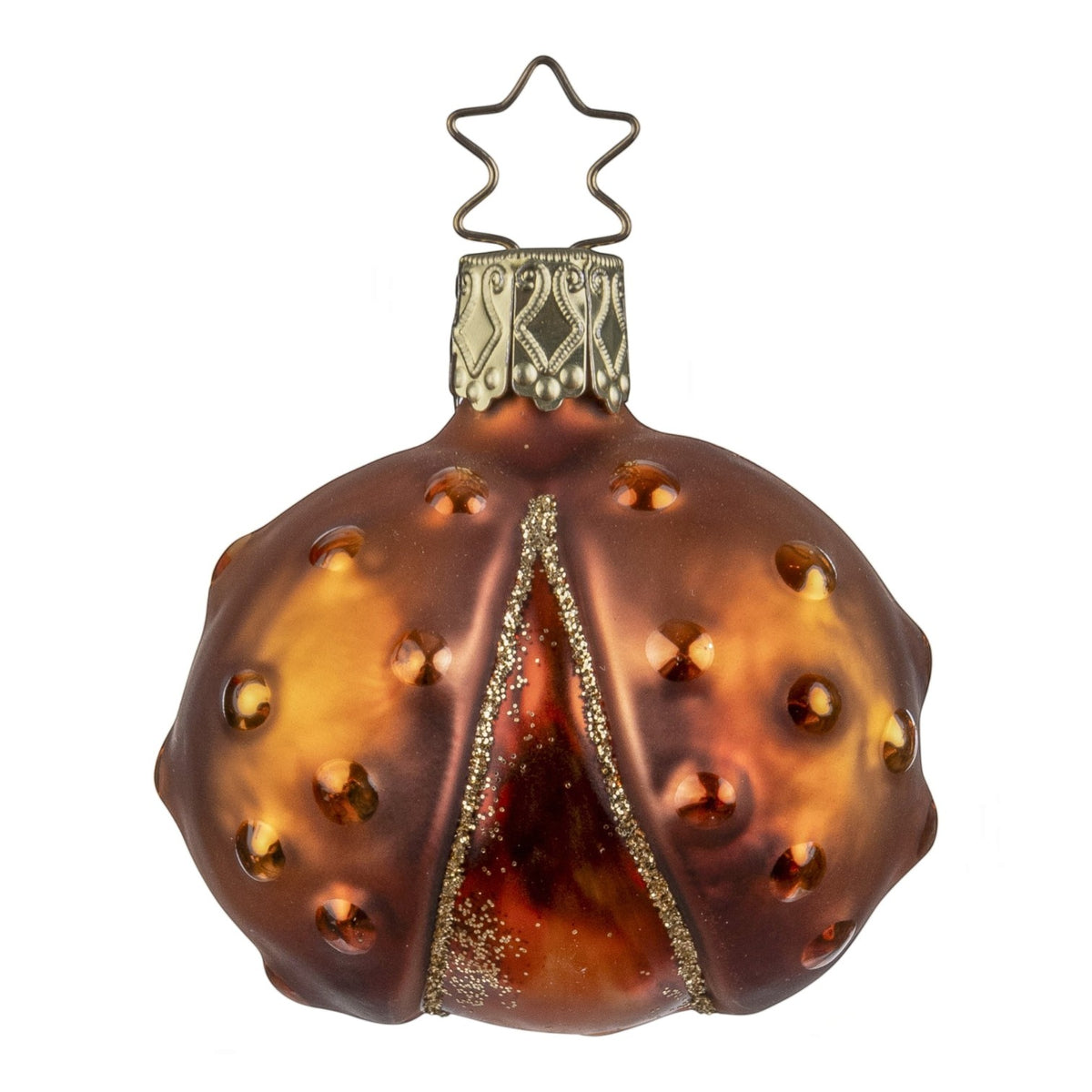 Glaskugel Anhänger Kastanie, 5 cm 10047S026 Inge Glas