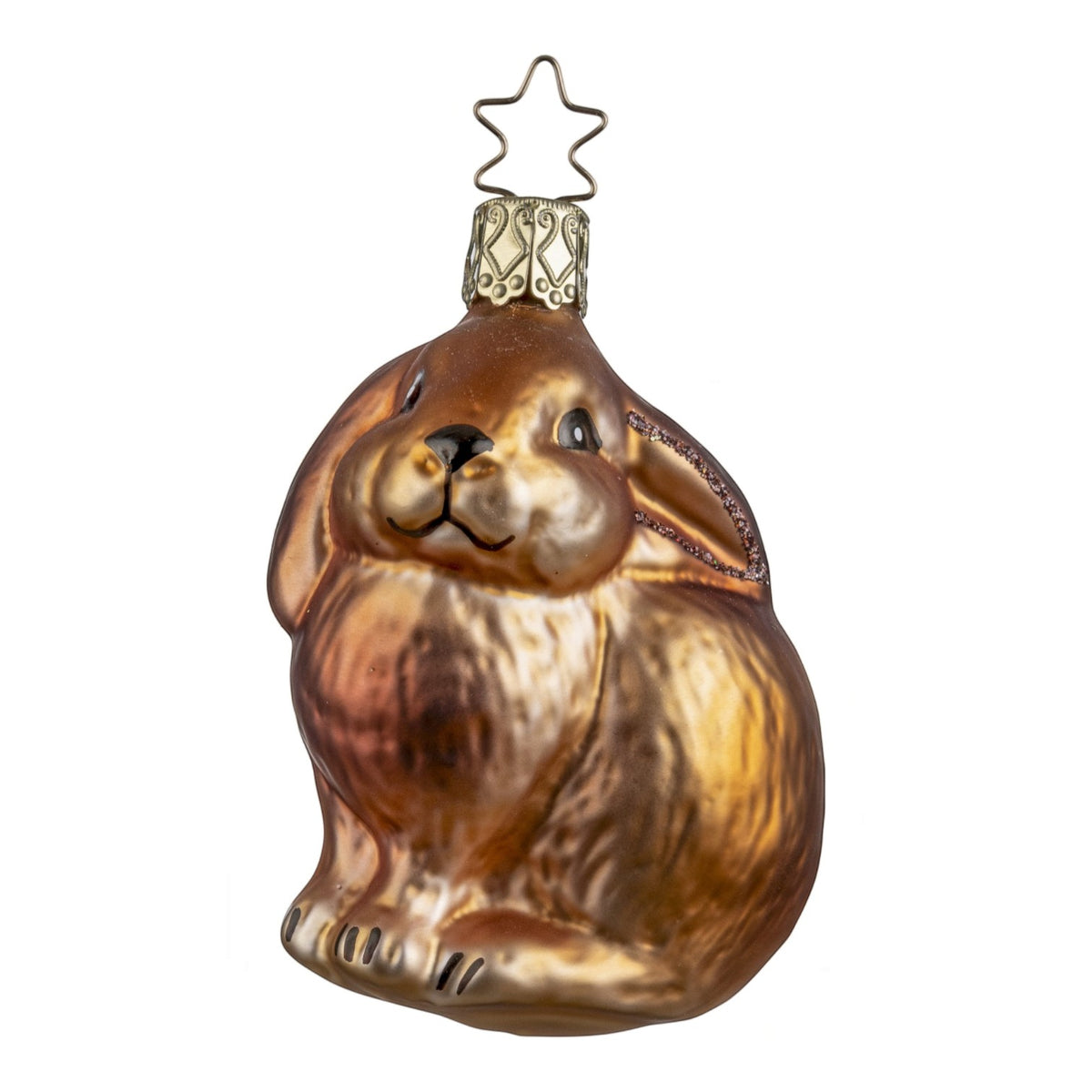 Glaskugel Anhänger Hase, 8.5 cm 10069S026 Inge Glas