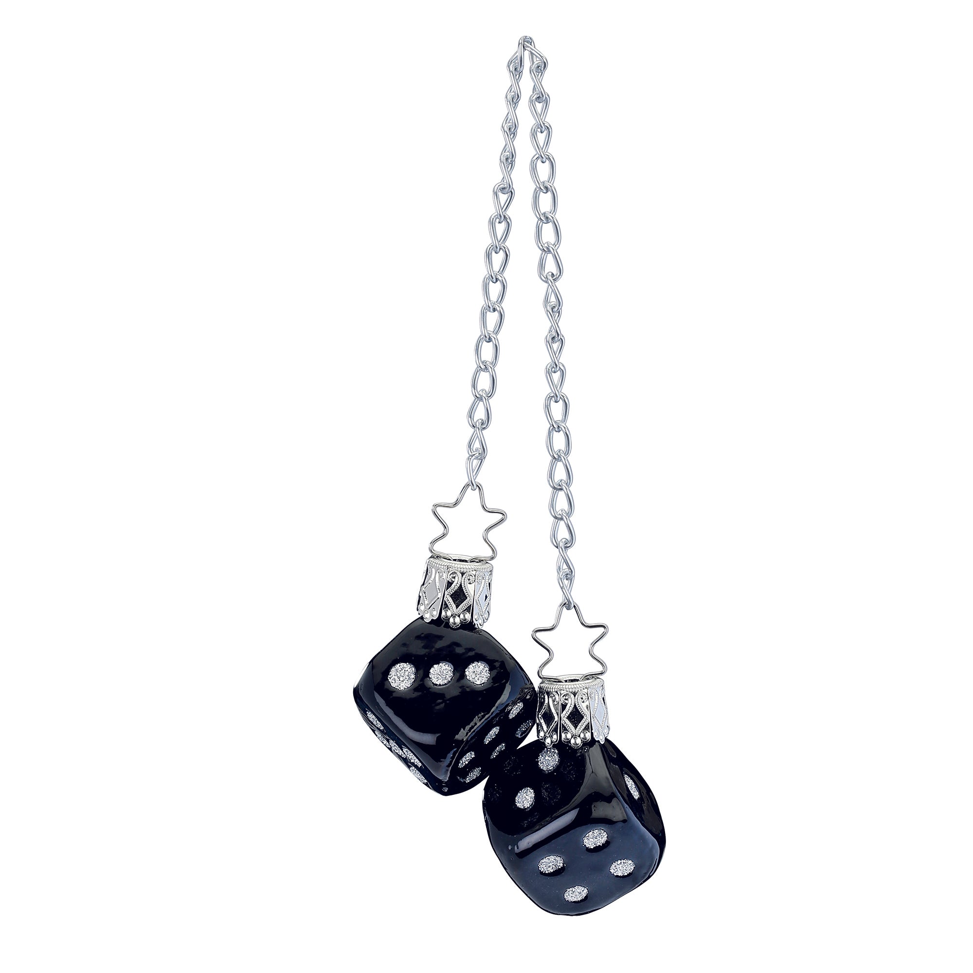 glass ball pendant cube, 4.0cm