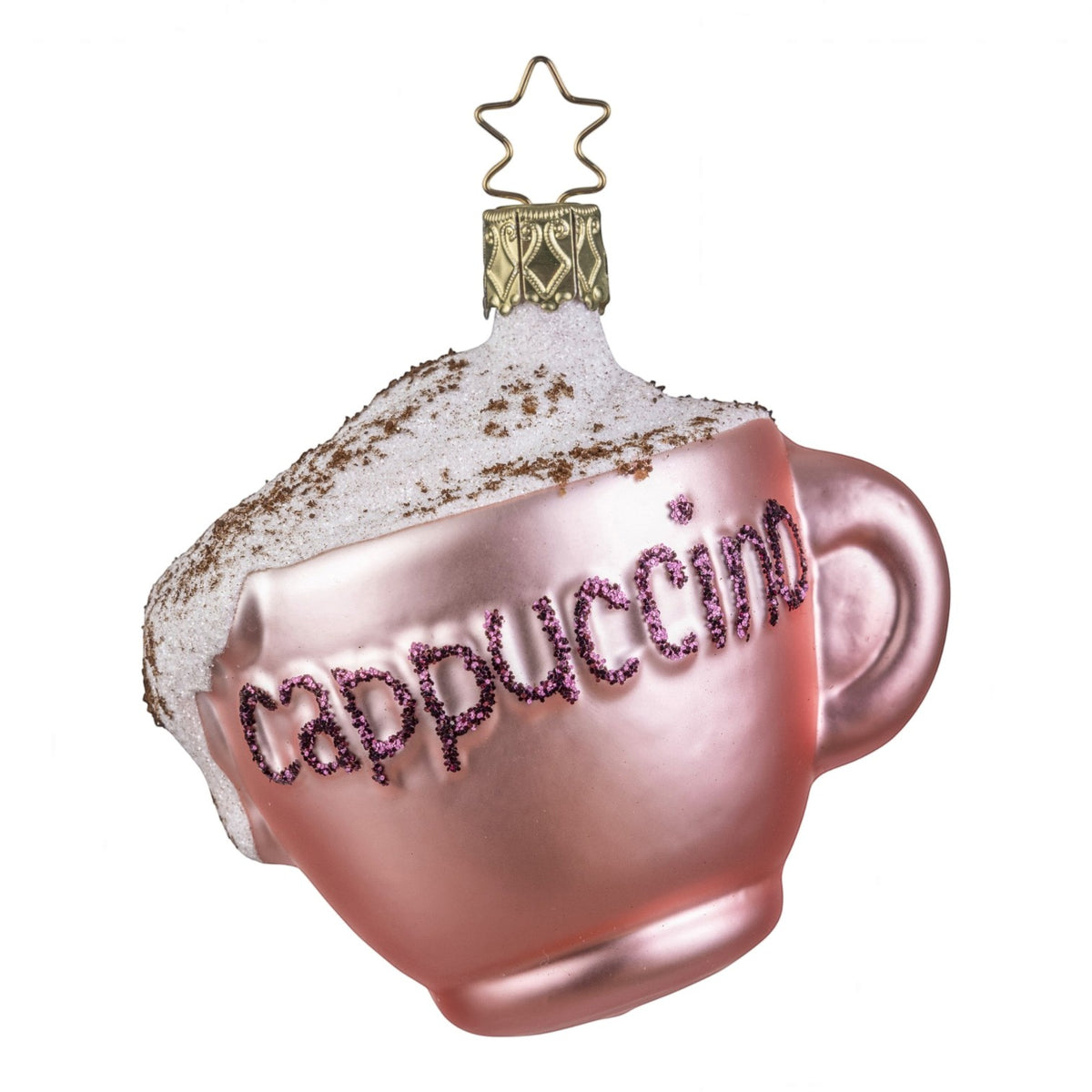Glaskugel Anhänger Cappuccino, 7.5 cm 10104S026 Inge Glas