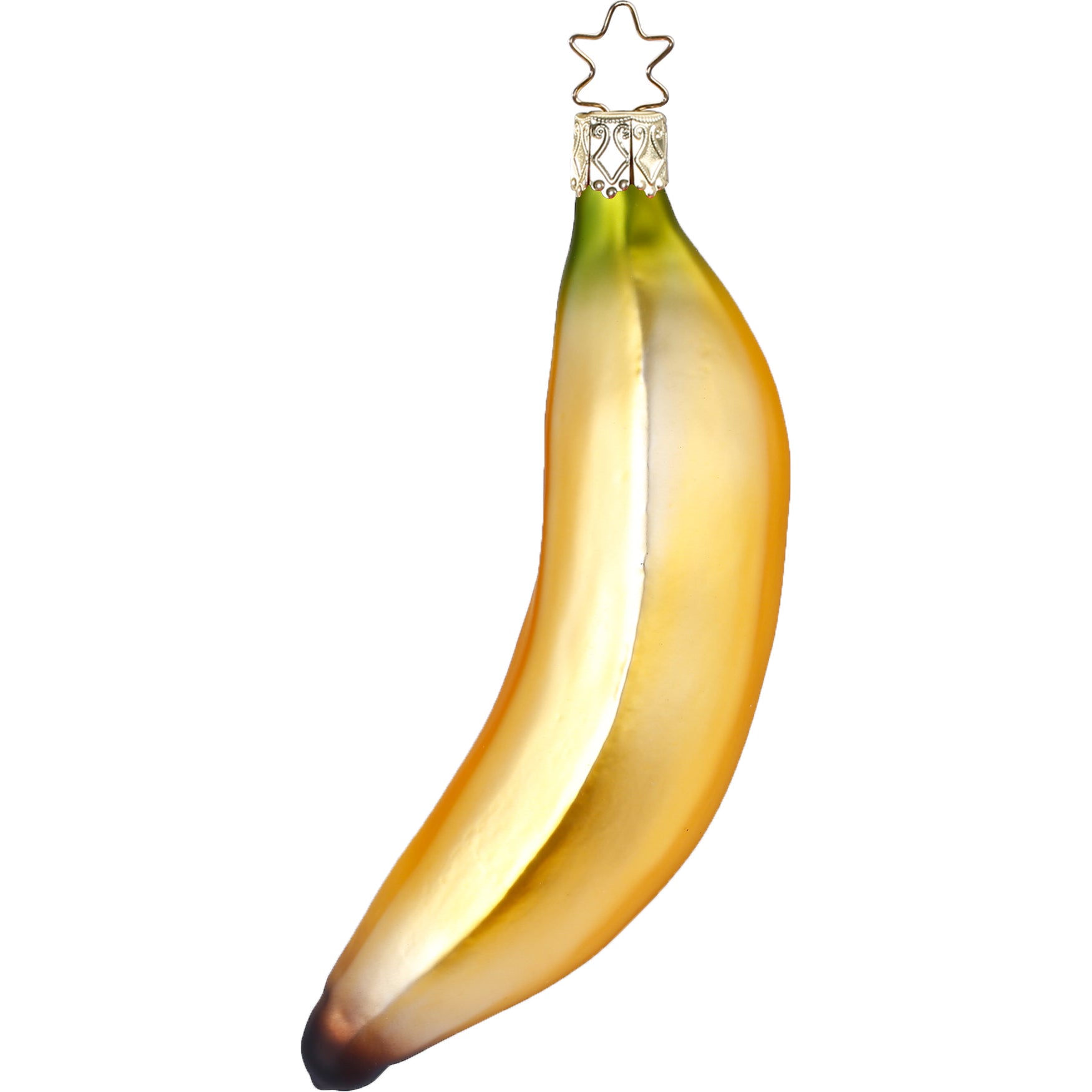Glass ball pendant banana, 13.0cm