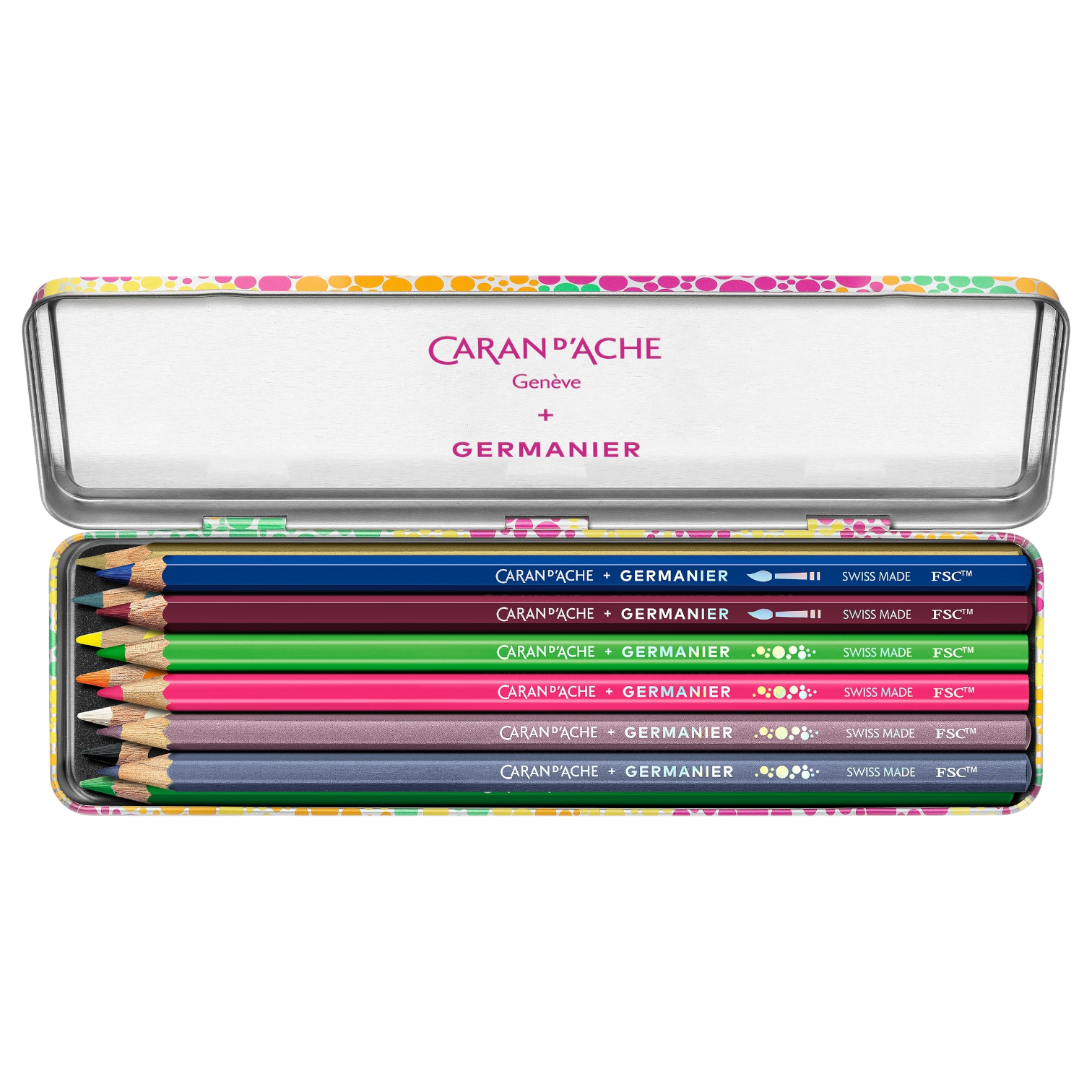 Color Set, 13 Pencils, Germanier + Caran d'Ache