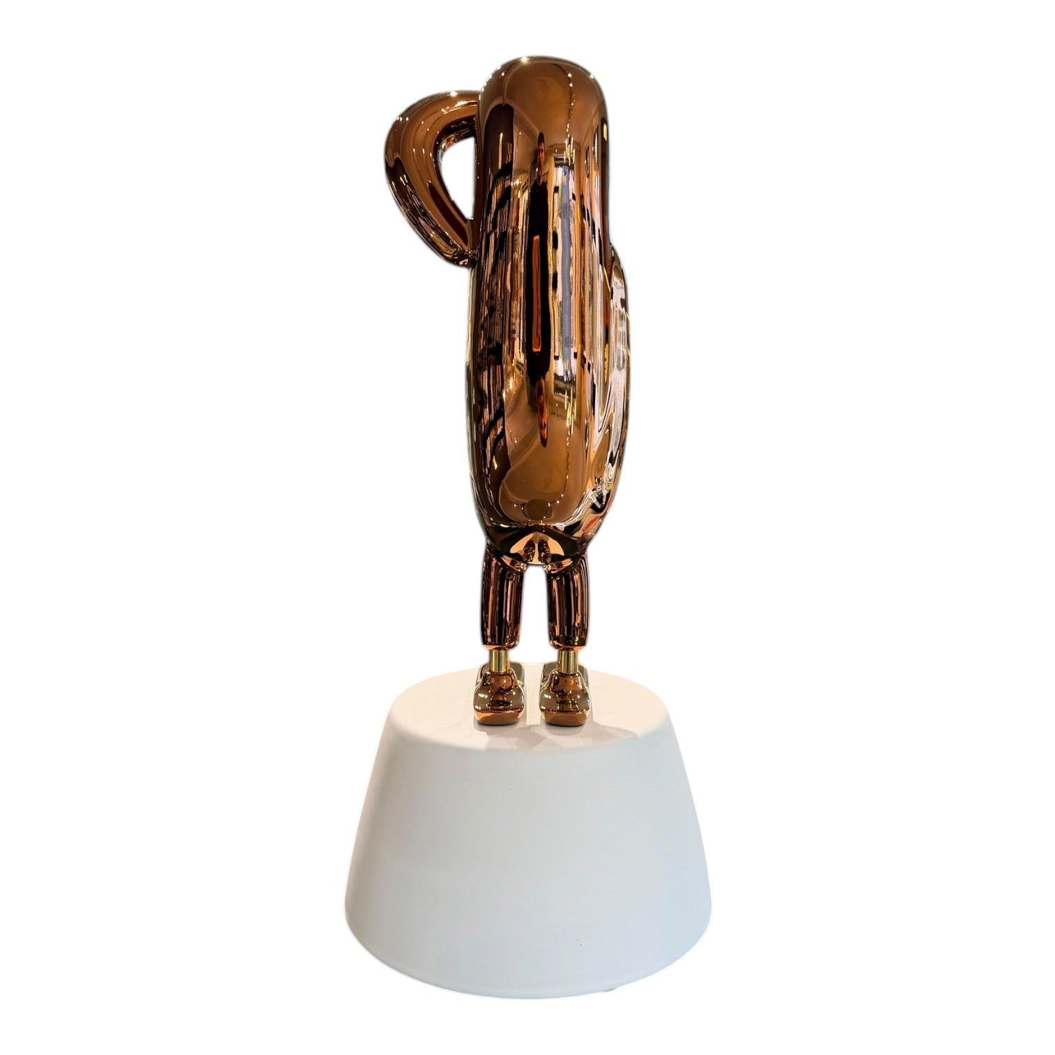 Mini Hopebird, glossy copper inc. Pedestal