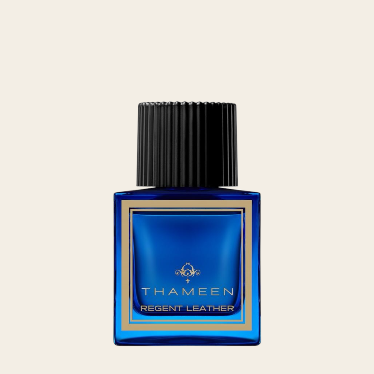 Regent Leather von Thameen – Extrait de Parfum Flakon in Blau