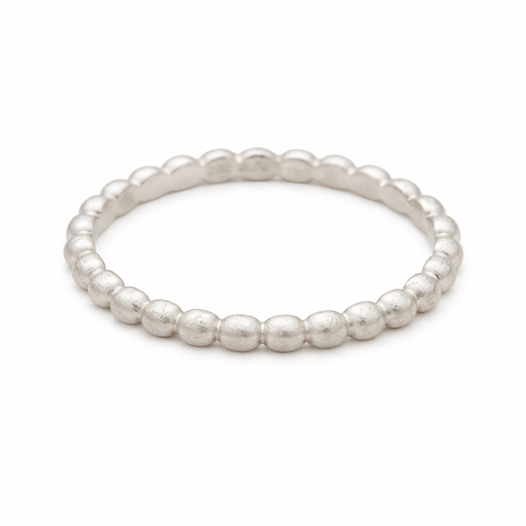 Ring Join XS, 18kt Fairtrade white gold matt