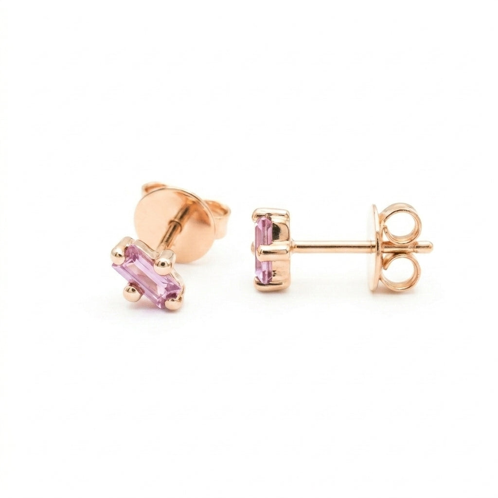 Ohrring Luz, Turmalin Pink, 18kt Fairtrade Rosegold