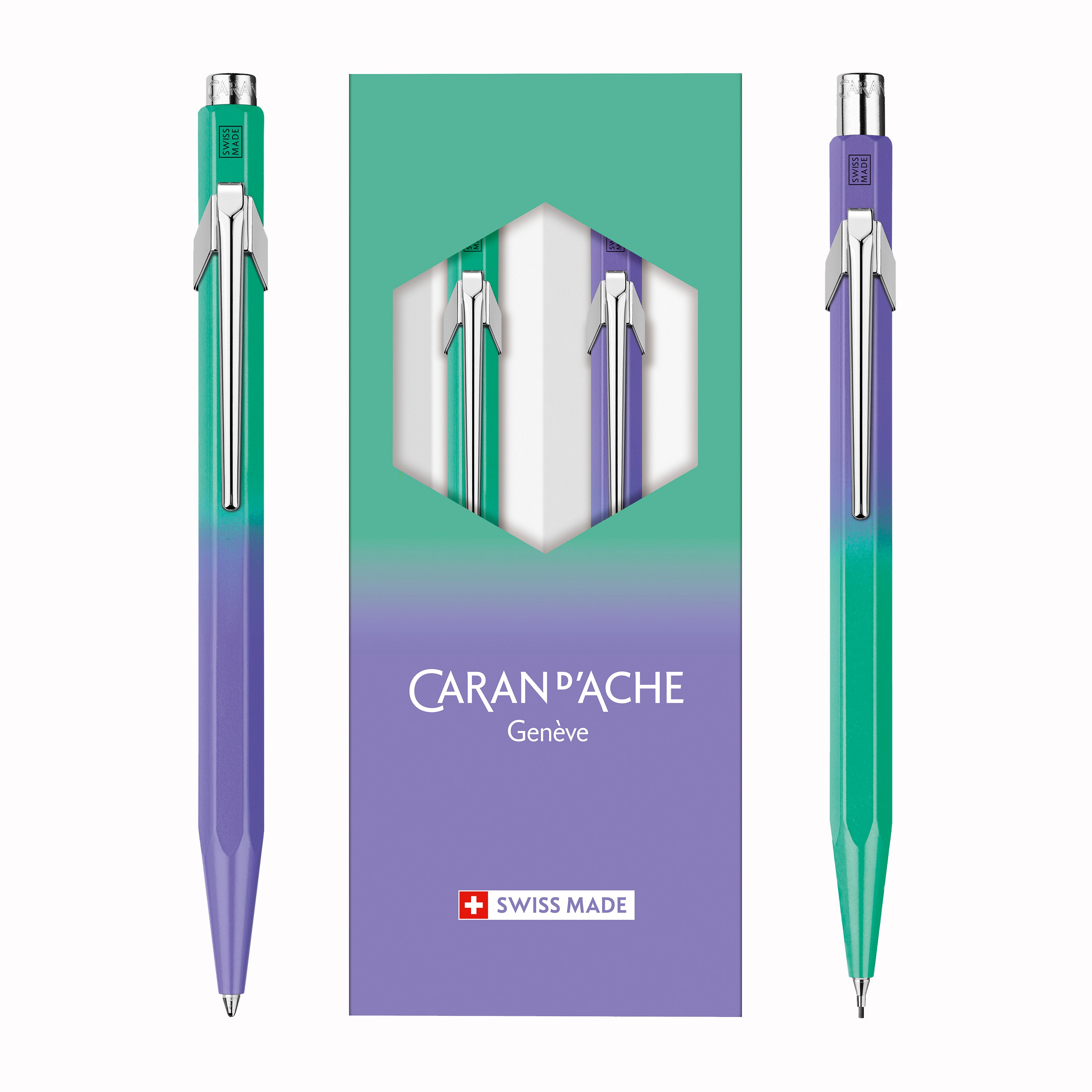 849 ballpoint pen & 844 lead holder lacquered Borealis set of 2