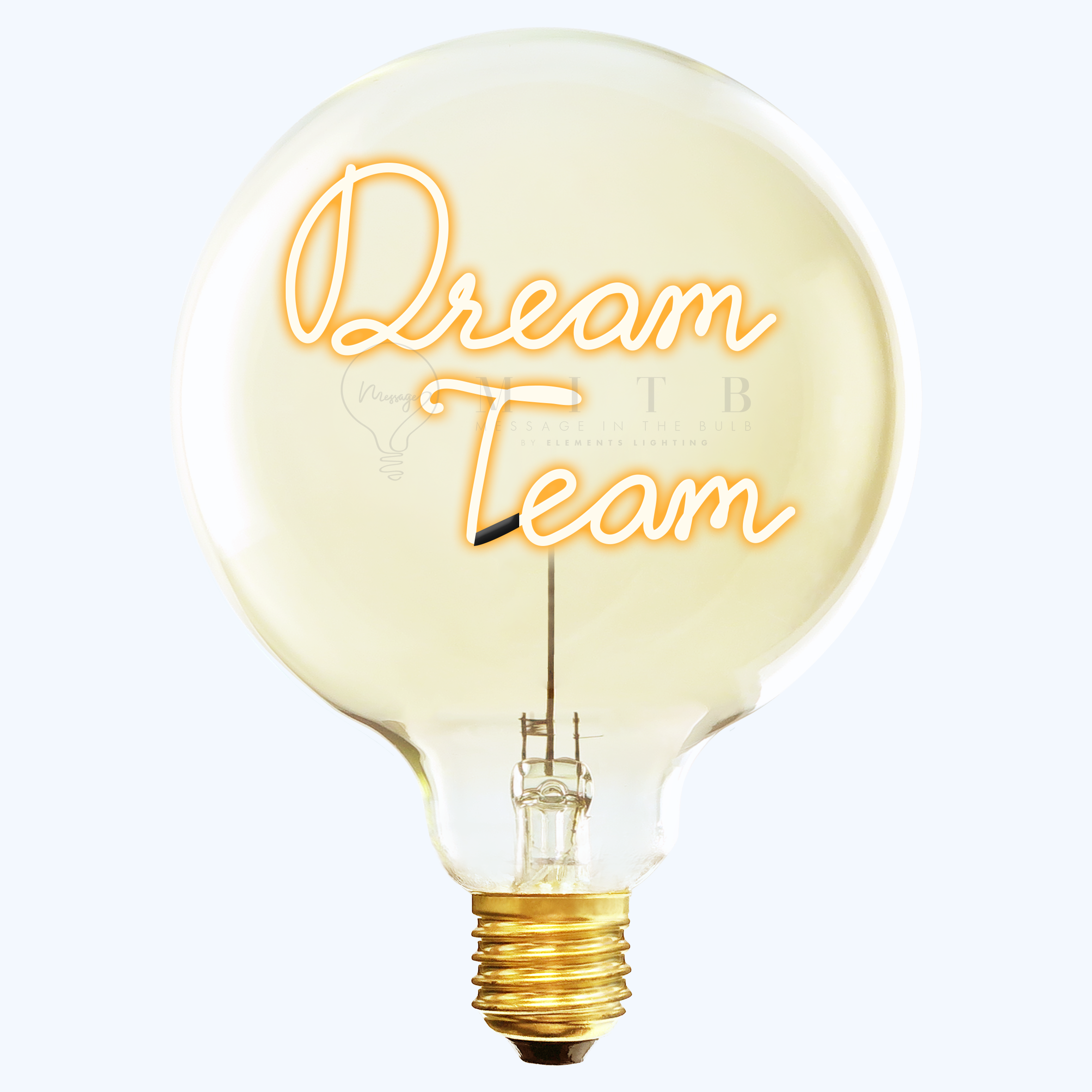 MITB LED Glühbirne - Dream Team, warmweiß