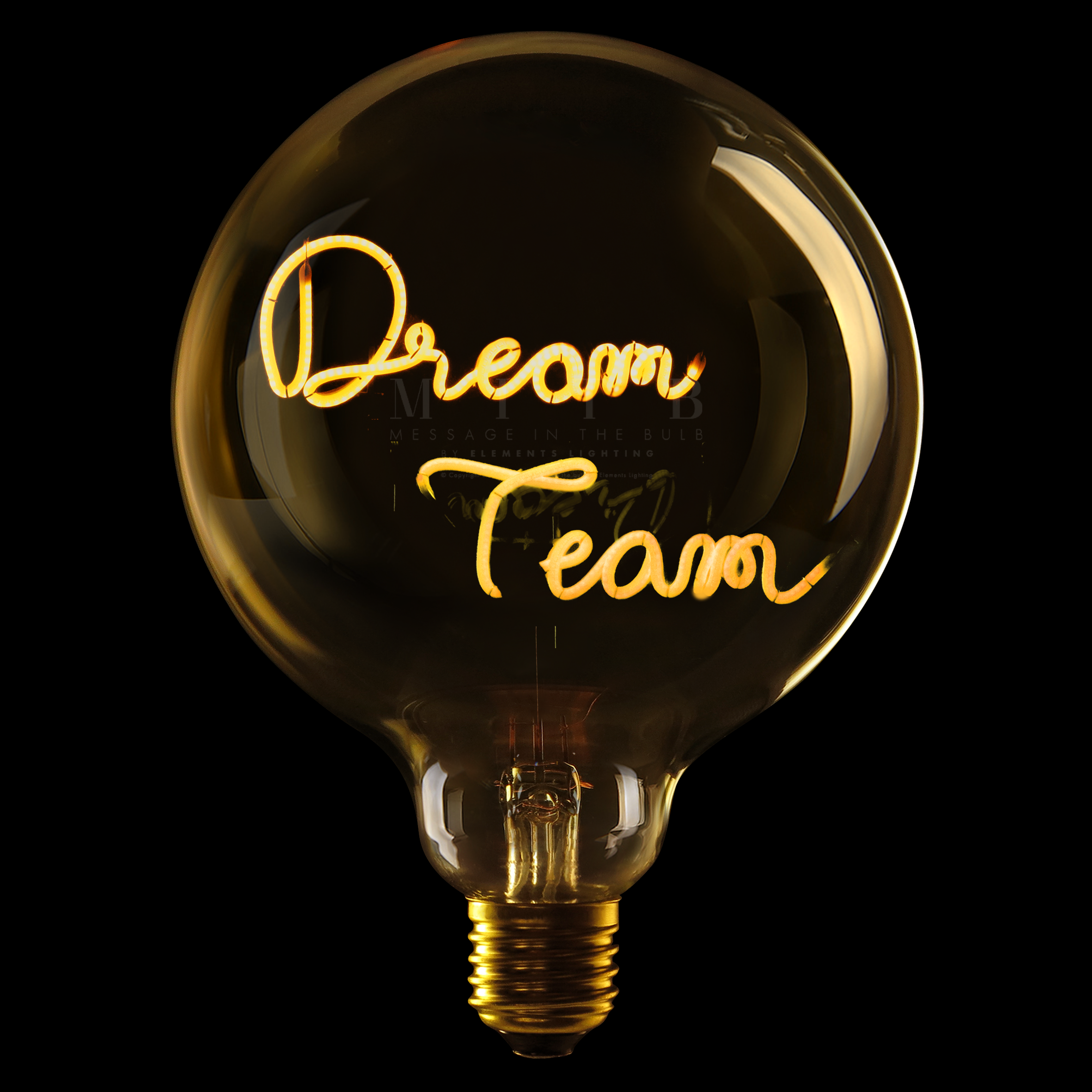 MITB LED Glühbirne - Dream Team, warmweiß