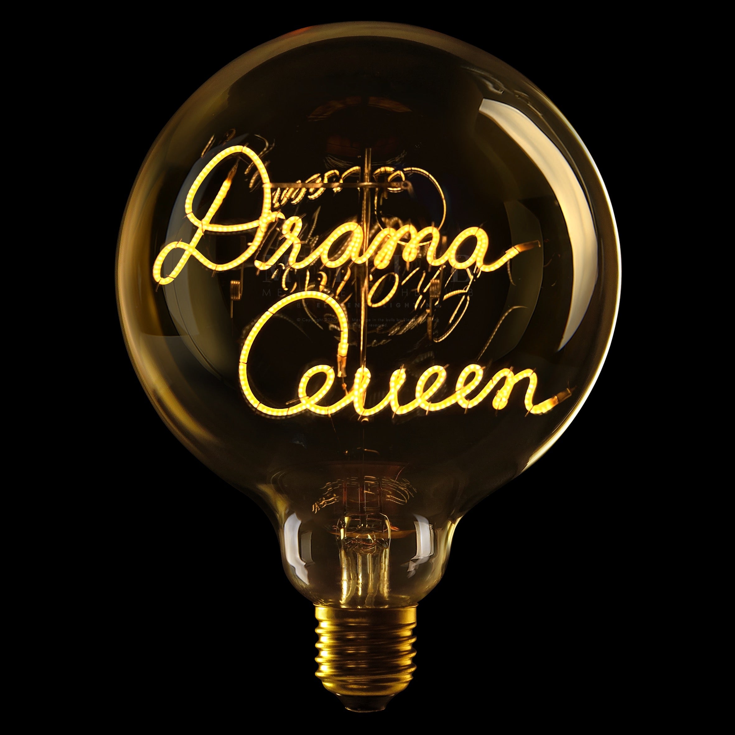 MITB LED Glühbirne - Drama Queen, bernstein