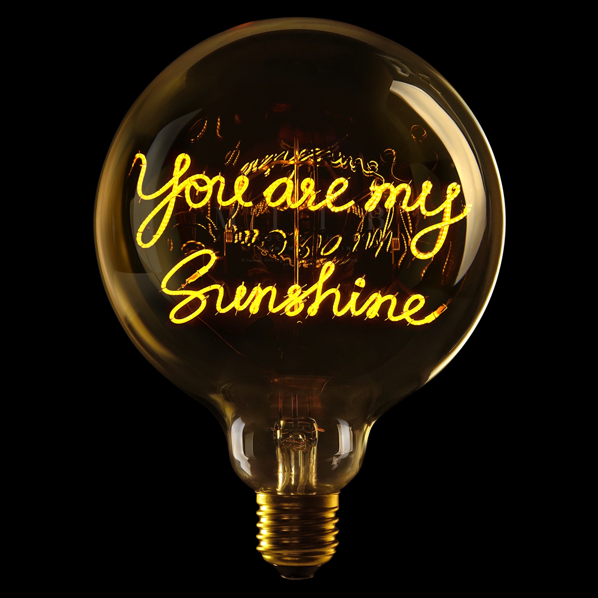 MITB LED Glühbirne - You are my Sunshine, bernstein