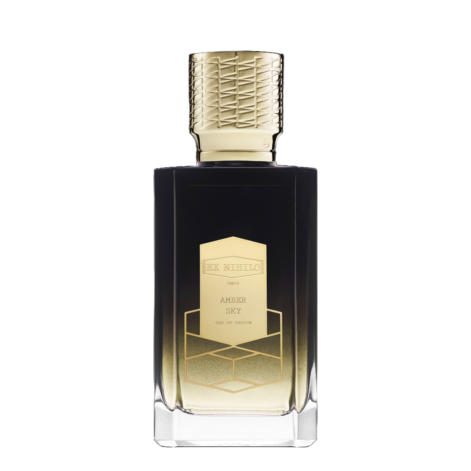 Flakon Ex Nihilo Amber Sky – Luxus Unisex Duft Amber Holz. Deckel Gold.