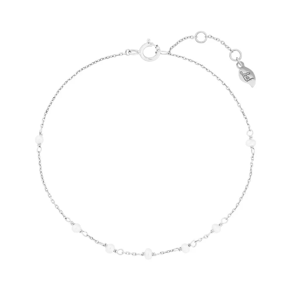 Armkette White Pearls, 14K