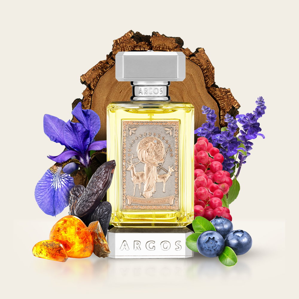 Brivido Della Caccia von Argos – Flakon mit Iris, Beeren und Hölzern (Duftnoten)