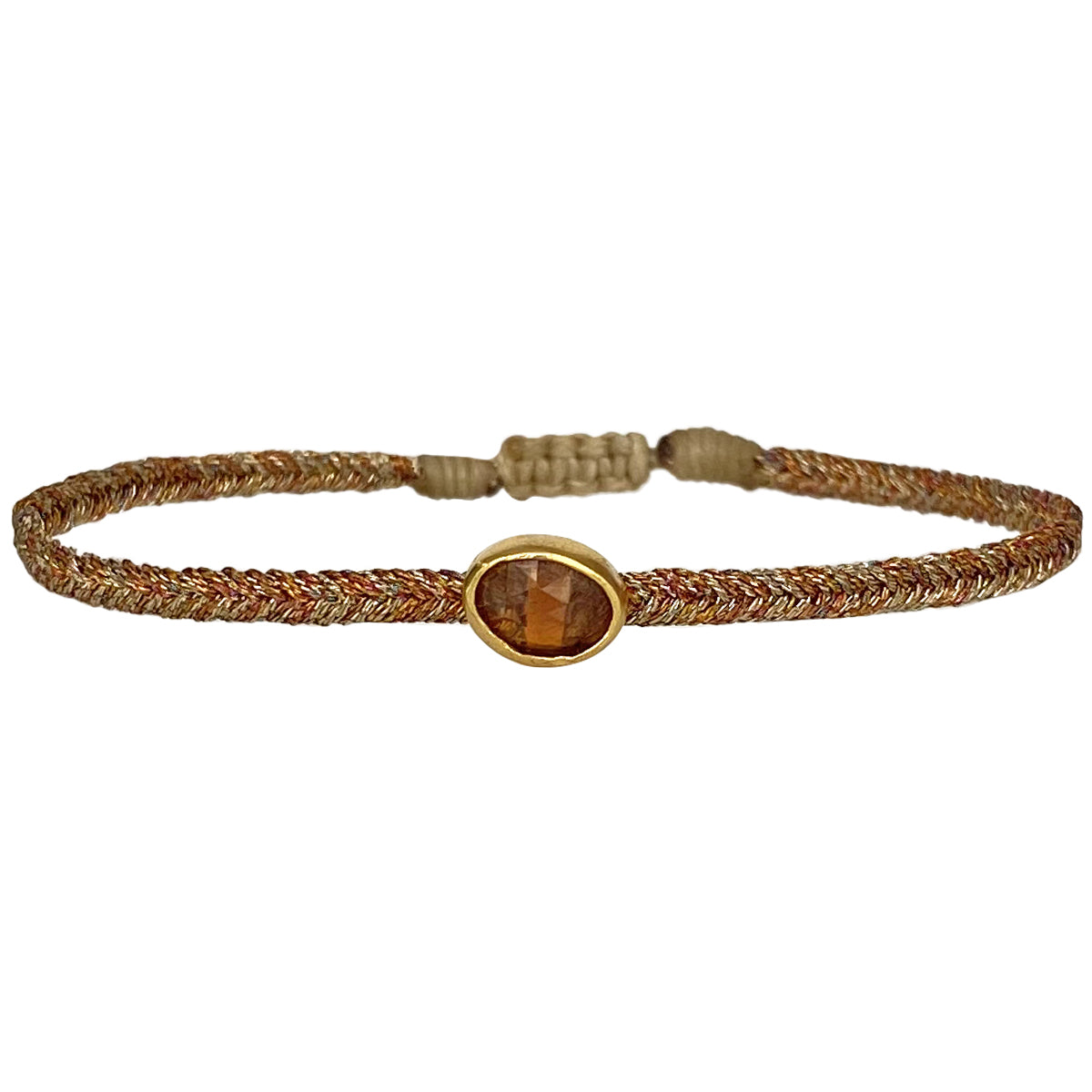 Woman's Armband Stone Hessonite var.1 orange