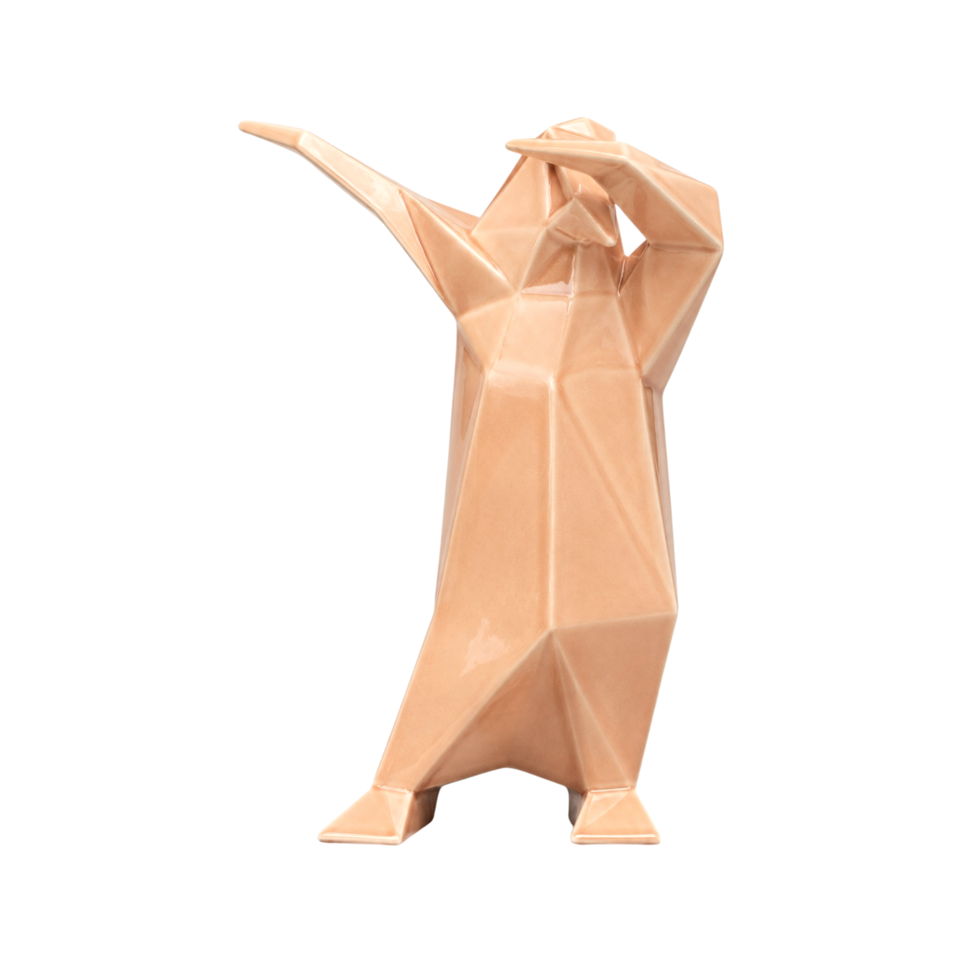 Dab Penguin, glossy salmon pink (lachs)