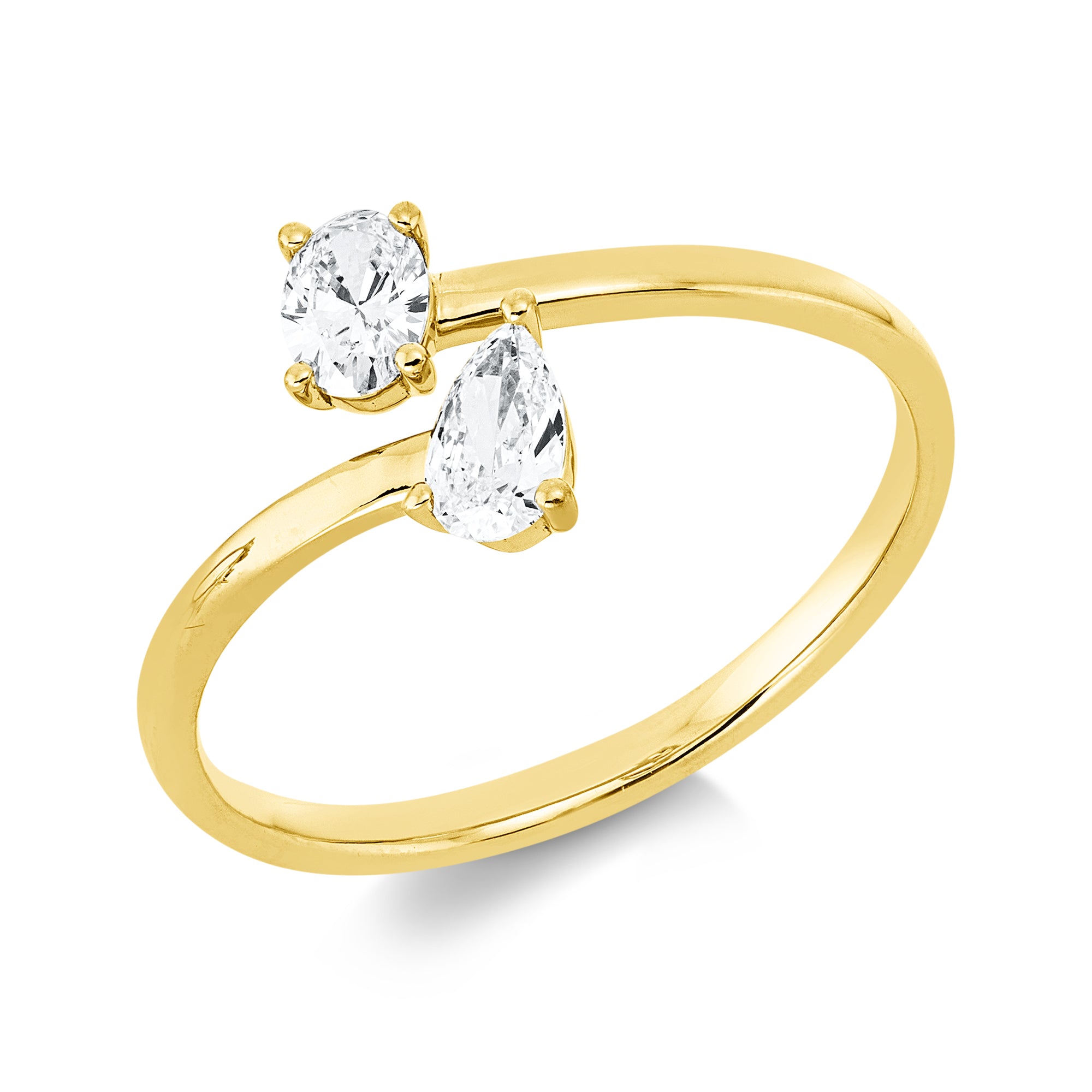 Open Ring DD1JL6901G 18kt Gelbgold, Diamanten
