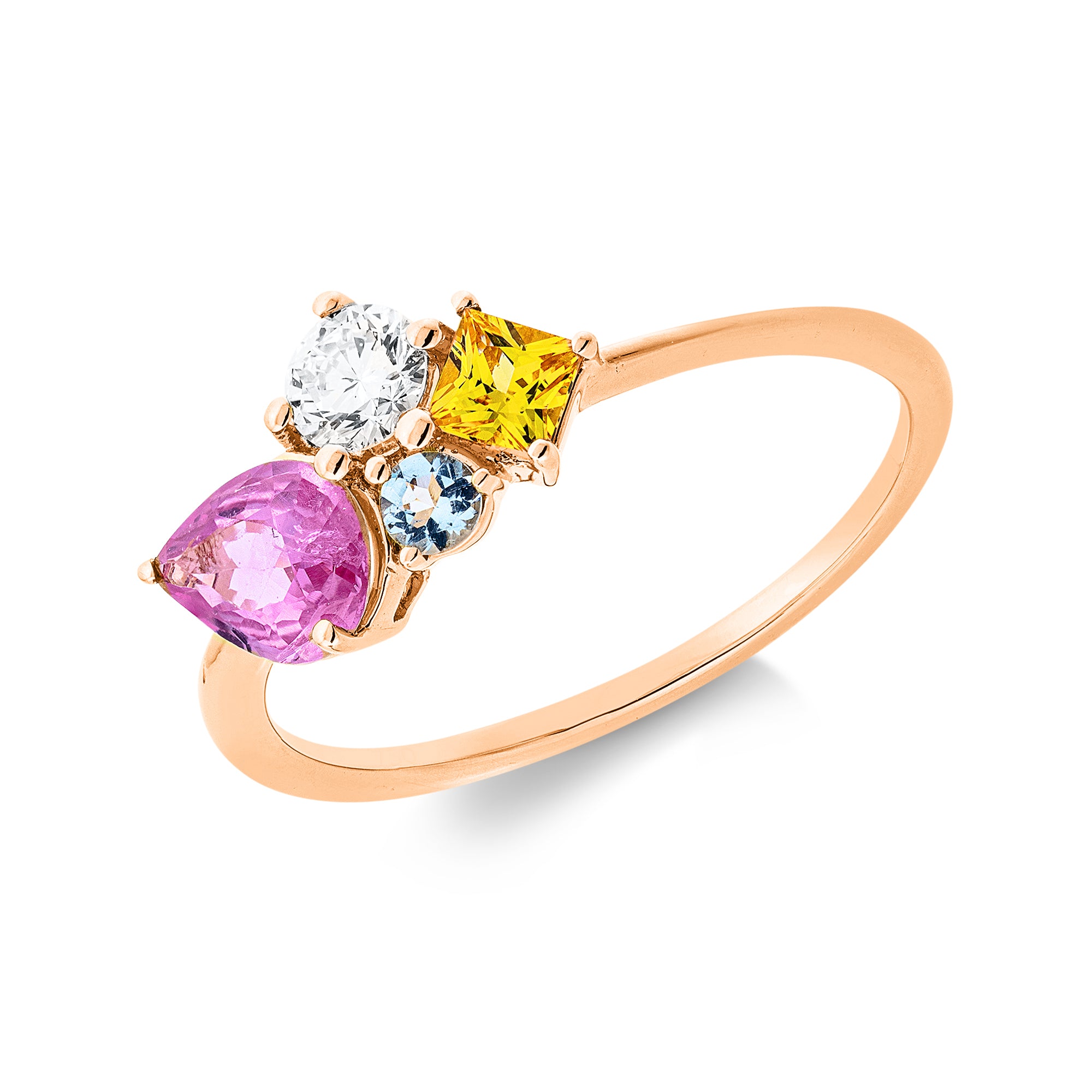 Ring DD1JL6995R 18kt Roségold mit Diamanten und Edelsteinen