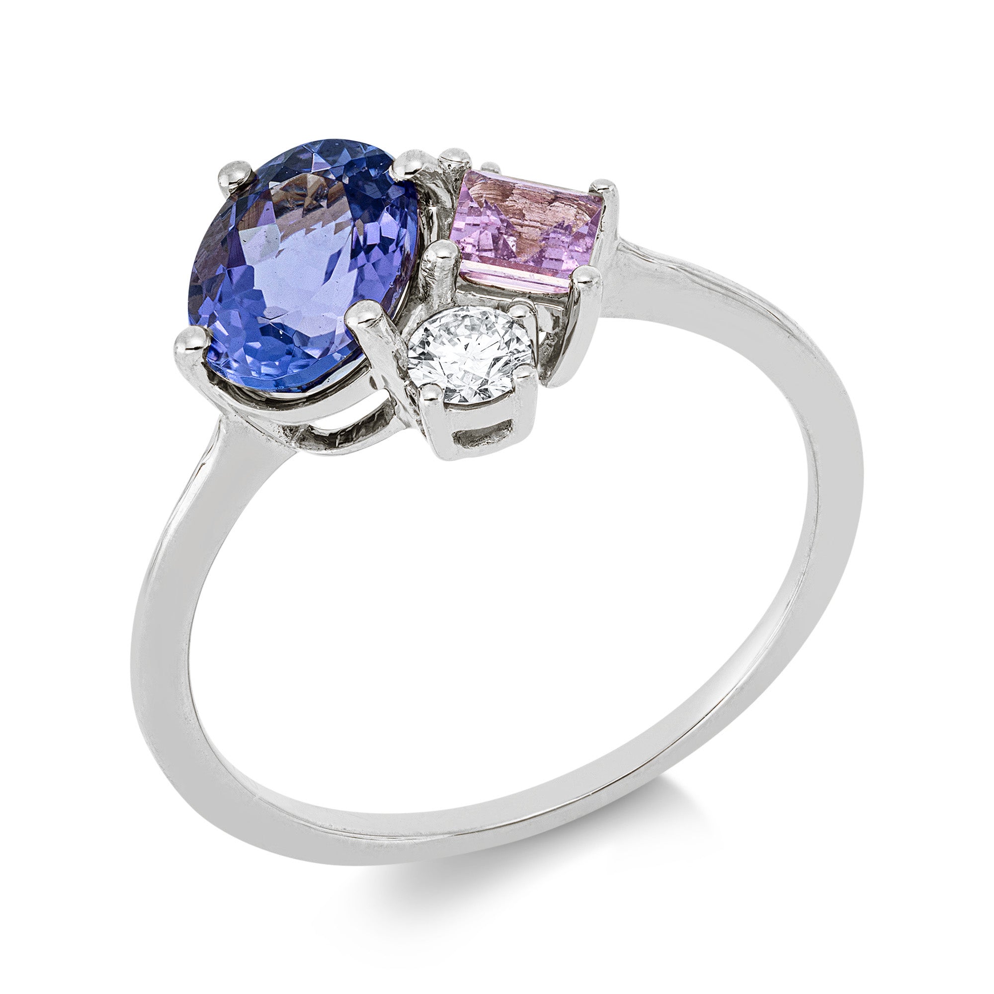 Ring DD1JM6922W 18kt Weißgold, mit Tansanit, Saphir und Diamanten