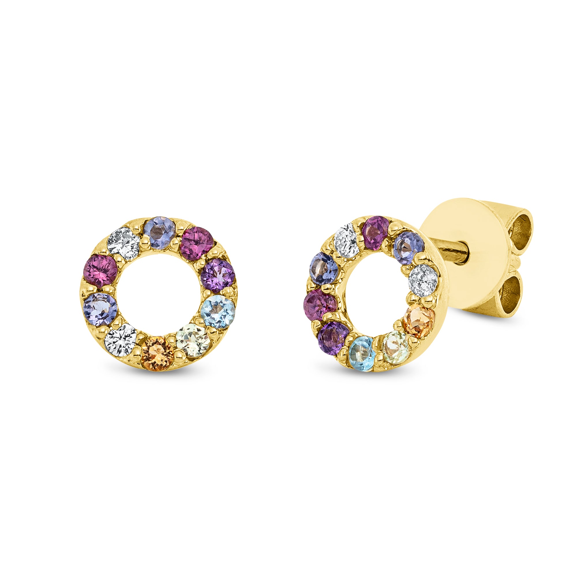 Ohrstecker Kreis DD2R69891G 18kt Gelbgold, Fancy