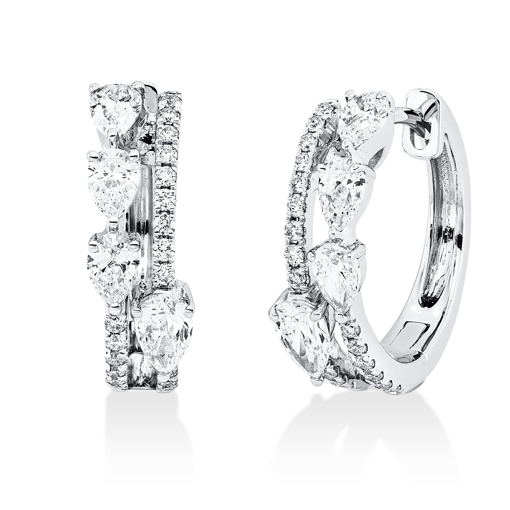 Creolen DD2W69725W 18kt Weißgold mit Diamanten