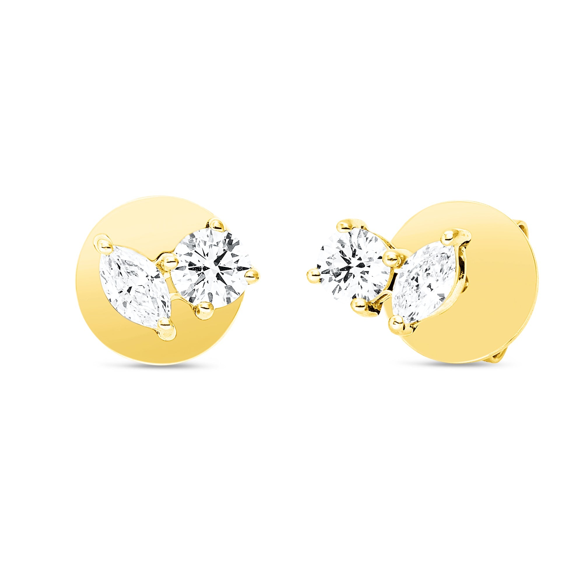 Ohrstecker DD2X69396G 18kt Gelbgold mit Diamanten