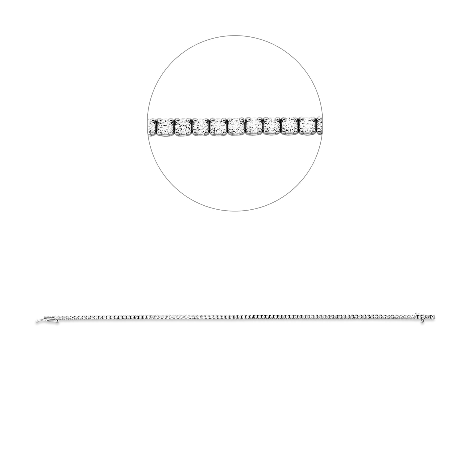 Tennis Armband Premium DD5G69569W 18kt Weißgold, Diamanten