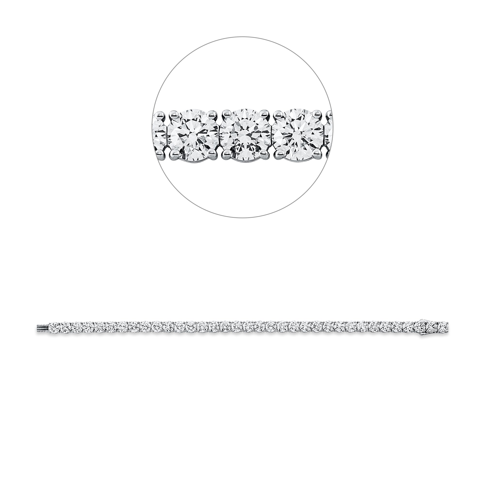 Tennis Armband GIA Premium DD5G69574W 18kt Weißgold, Diamanten