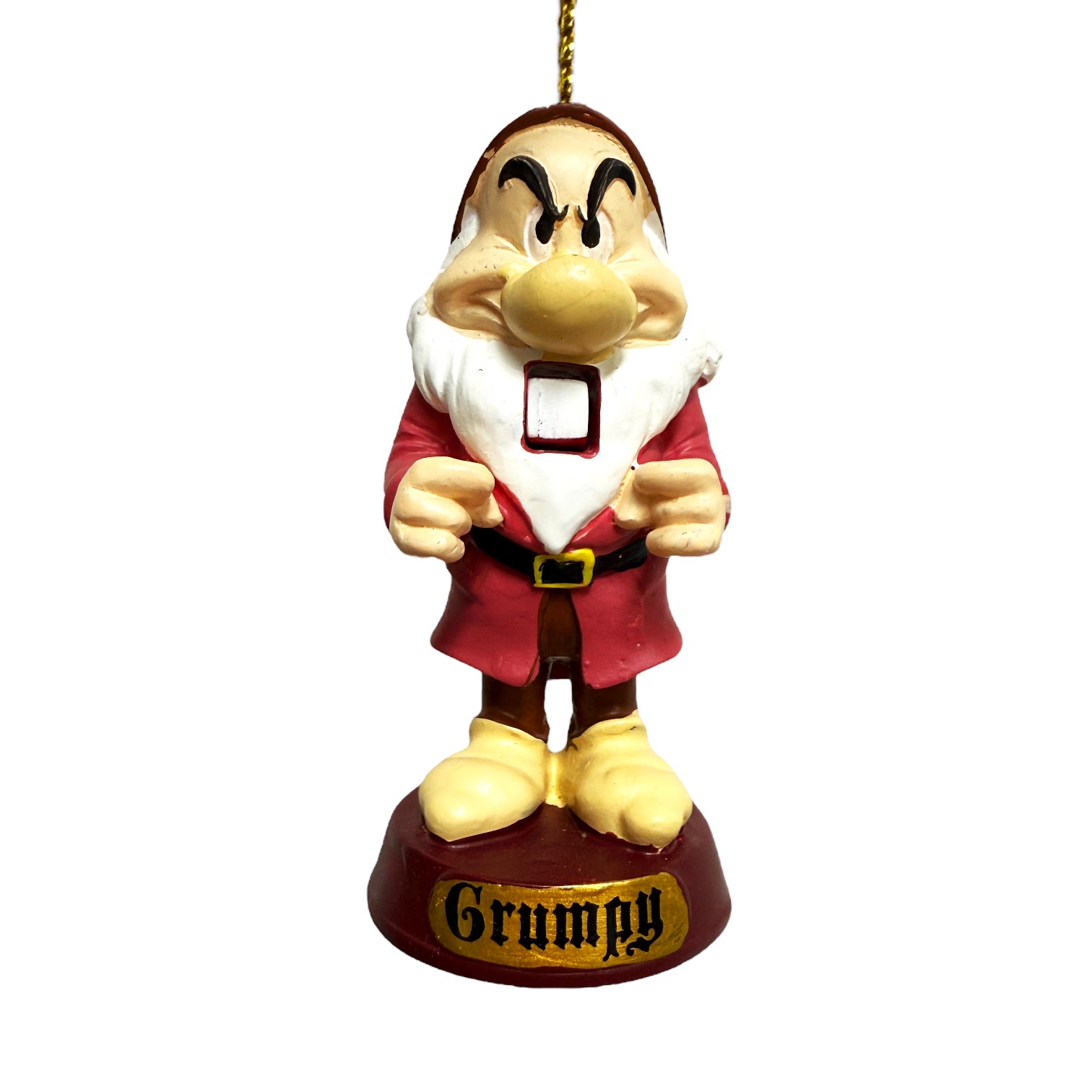 Grumpy Dwarf, Resin Christmas Ornament