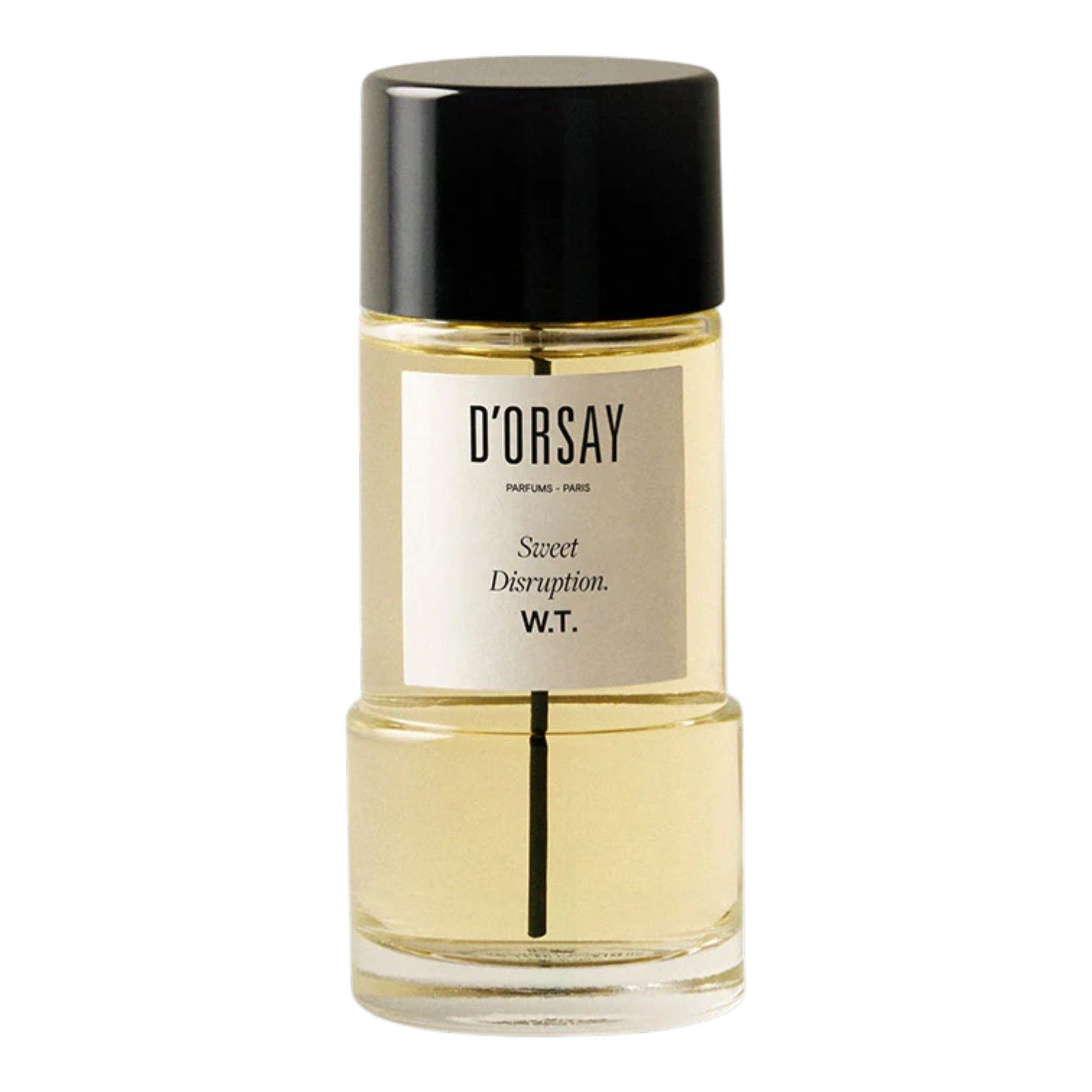 D'Orsay Sweet Disruption W.T. Eau de Parfum Flakon auf weißem Hintergrund. 90ml