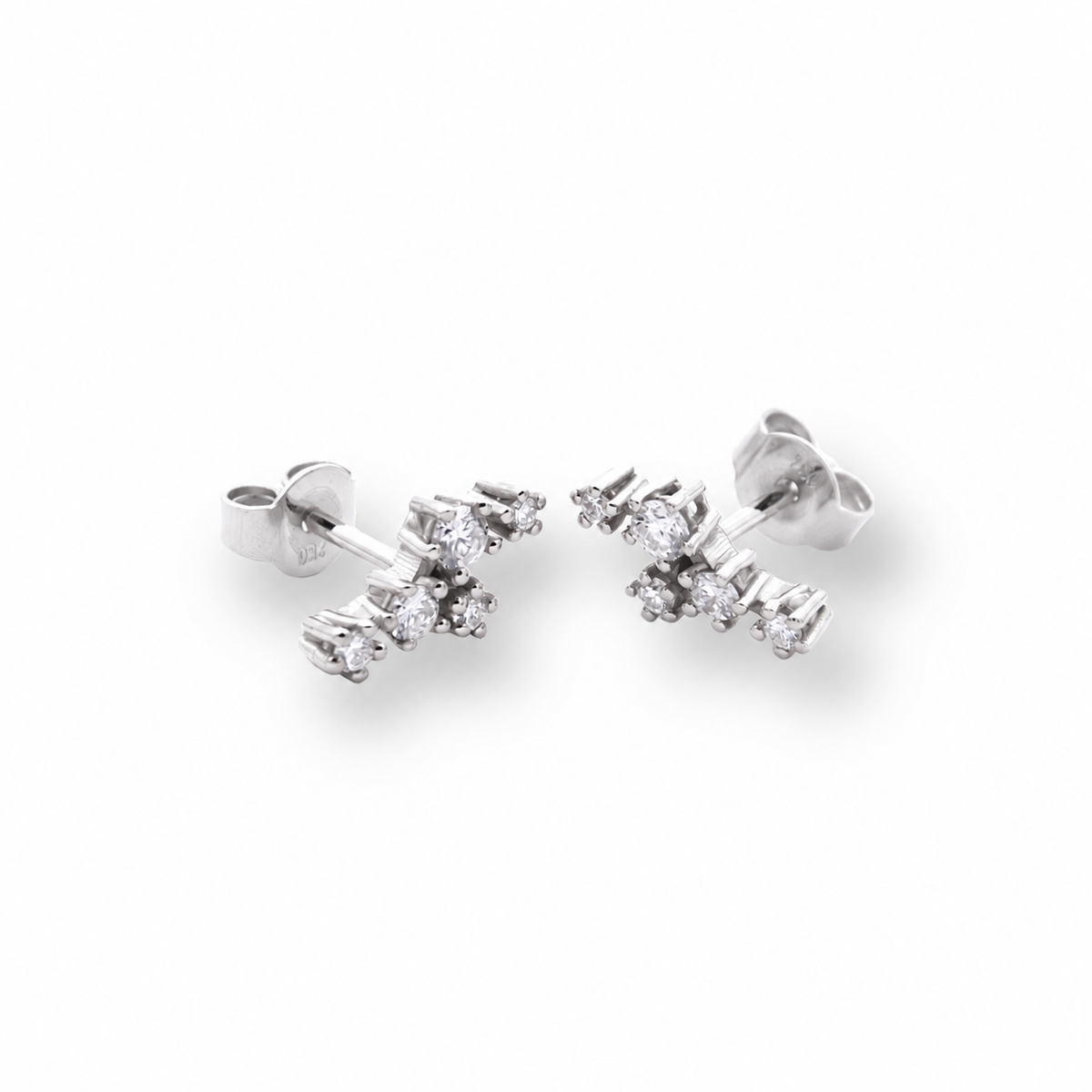 Ohrring Sparkle, 18kt Fairtrade Weißgold