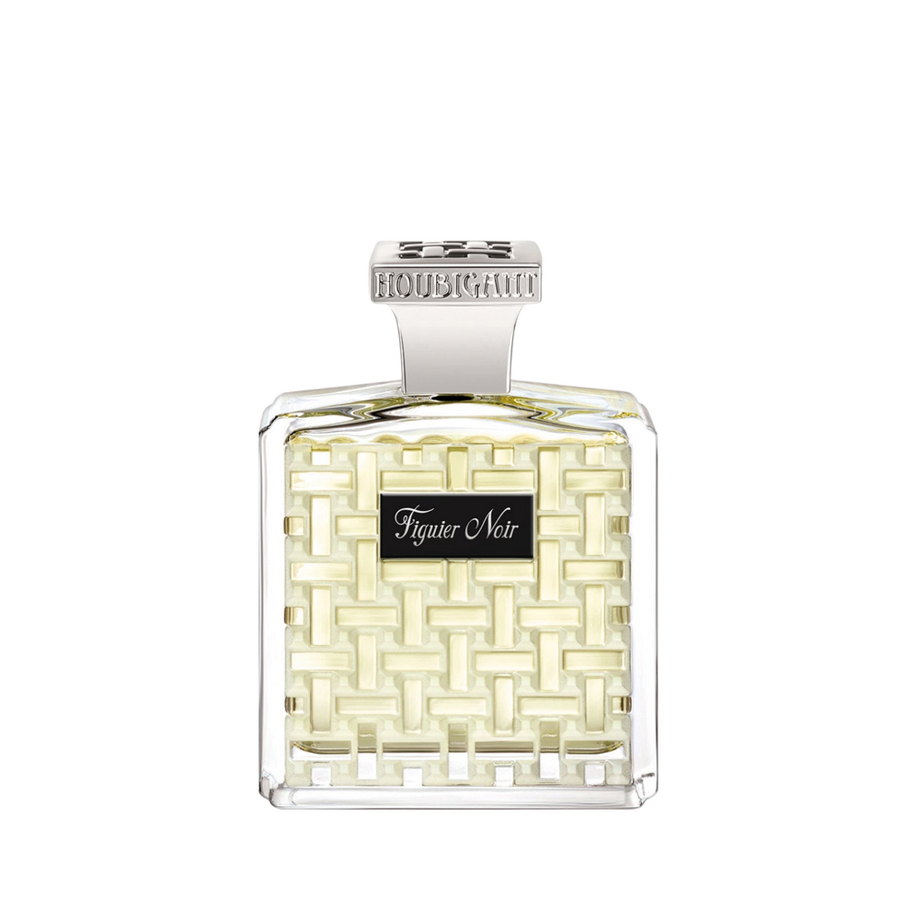 Figuier Noir Eau de Parfum von Houbigant Paris – eleganter Flakon mit silberner Kappe, vereint Feige, Gewürze und Hölzer. Jetzt bei 4D OUTFITTERS erhältlich.