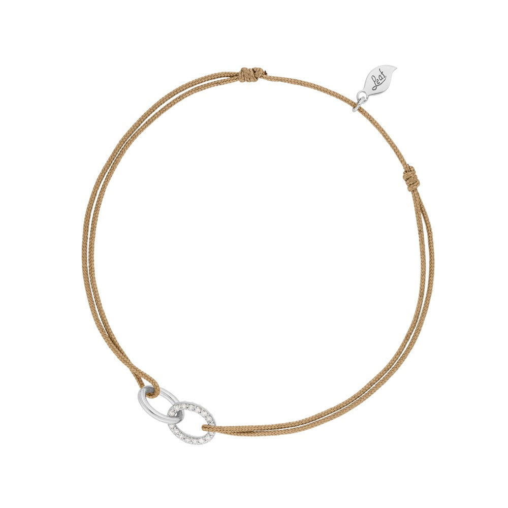 Glücksbändchen Eternal Touch Diamant, 14K Weißgold