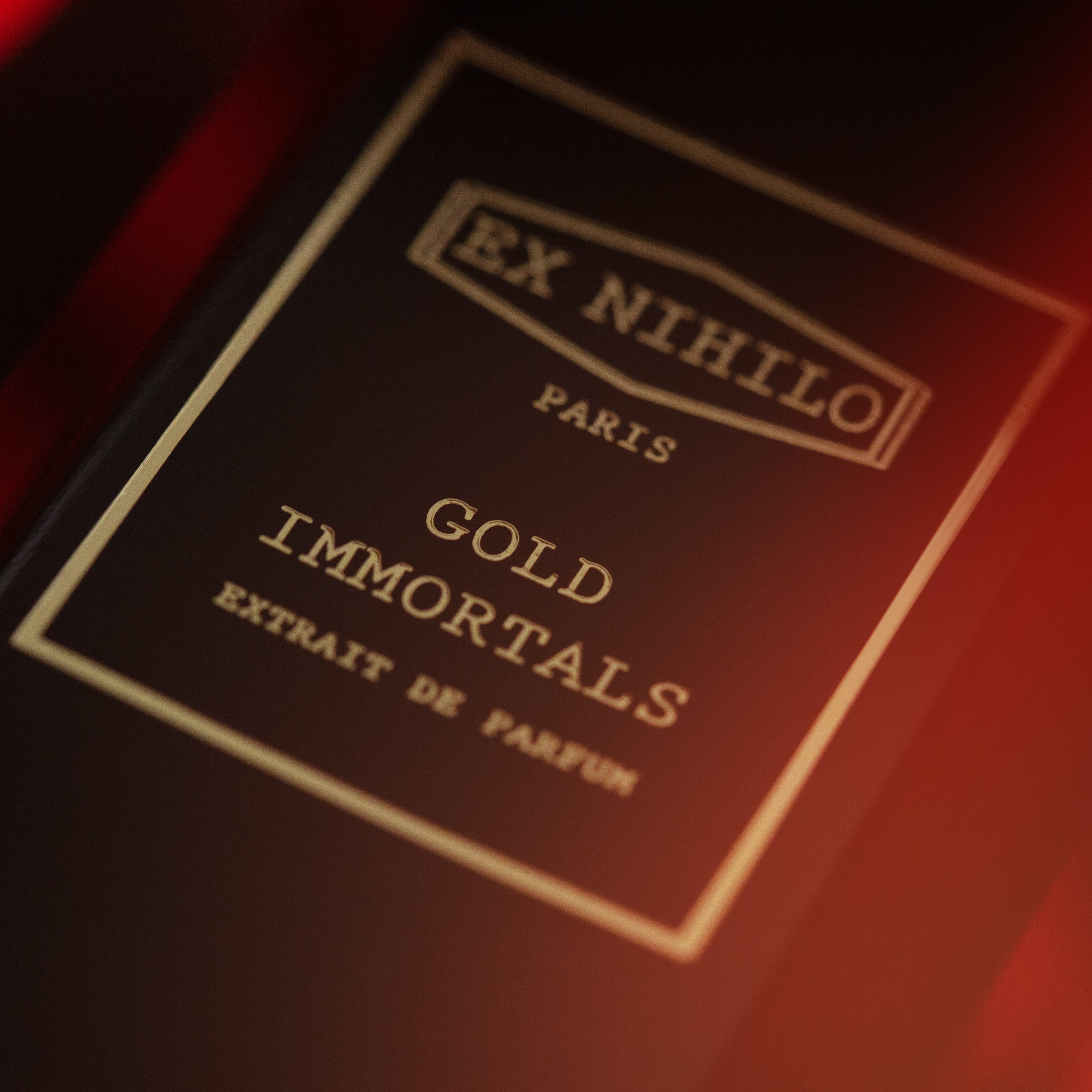 Gold Immortals Extrait, Ex Nihilo, Collection Quintessence