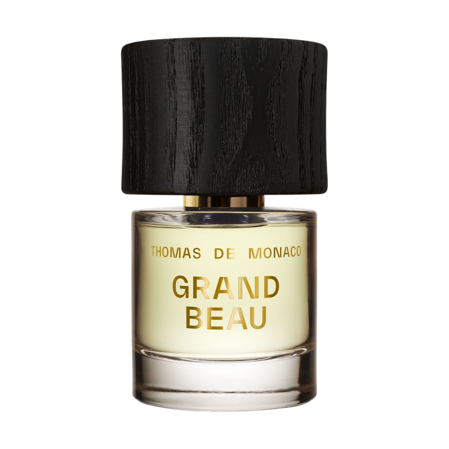 Flakon von Grand Beau Extrait de Parfum von Thomas de Monaco, klare gelbliche Flüssigkeit, 50ml.
