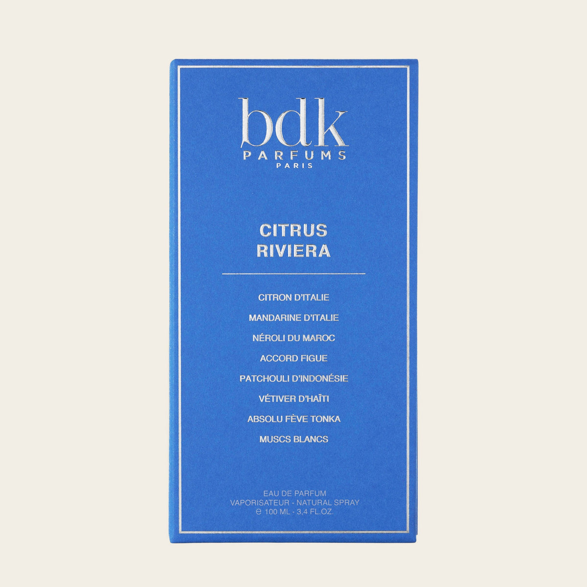 Citrus Riviera von BDK Parfums – Verpackung mit Duftnoten