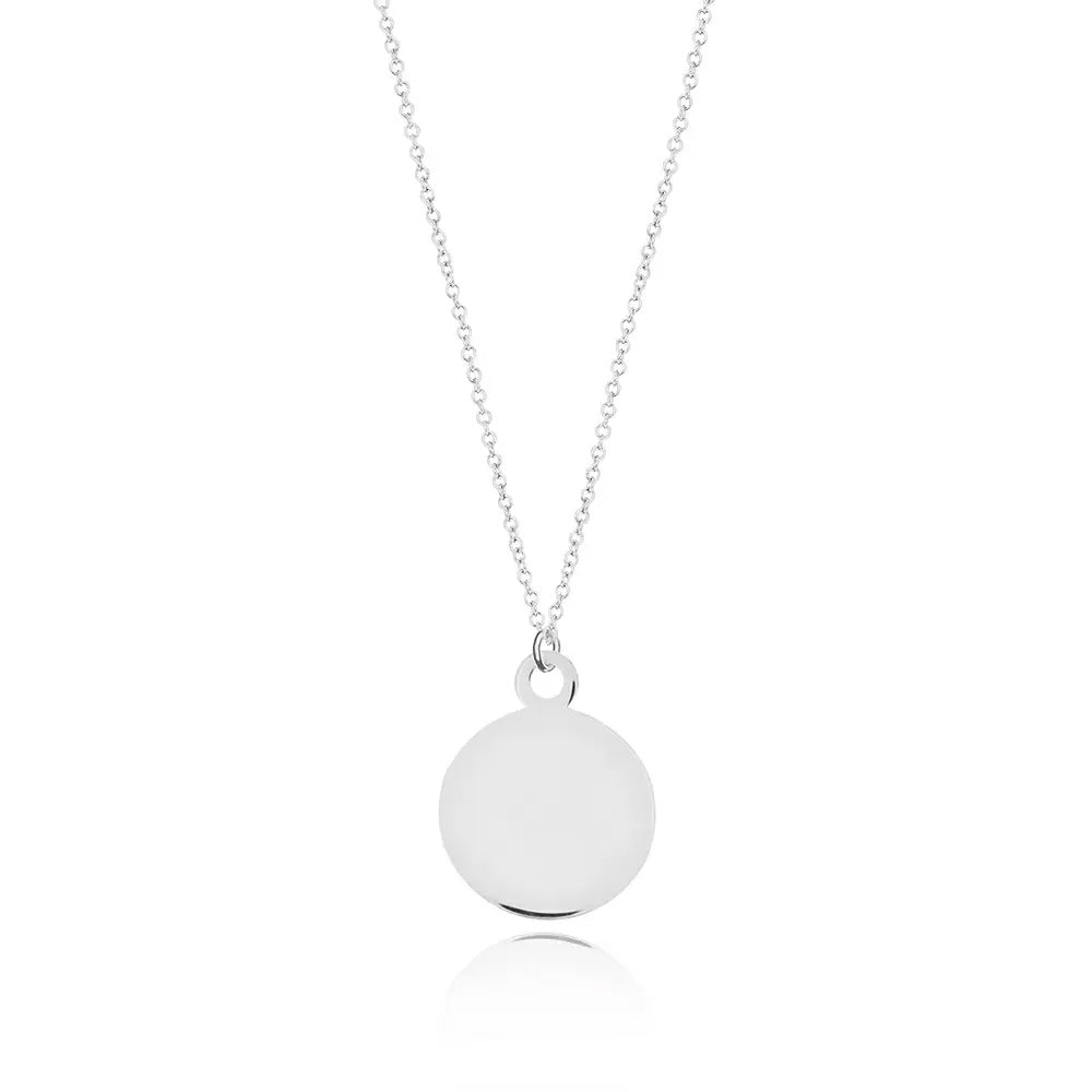 °Necklace Plate, 18K white gold