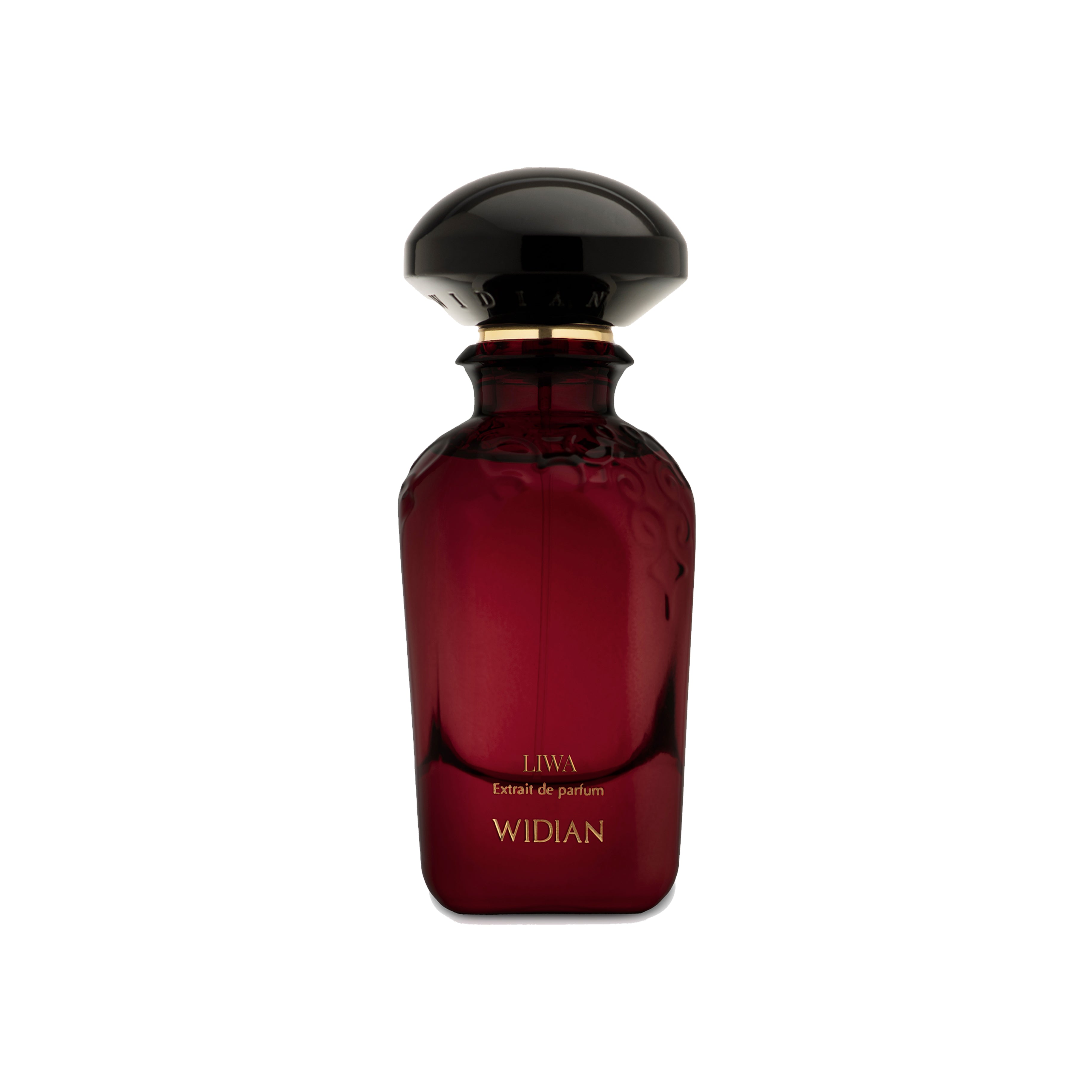 Widian Liwa Extrait de Parfum 50ml – luxuriöser roter Flakon mit orientalischem Duftprofil. Jetzt bei 4D OUTFITTERS erhältlich.