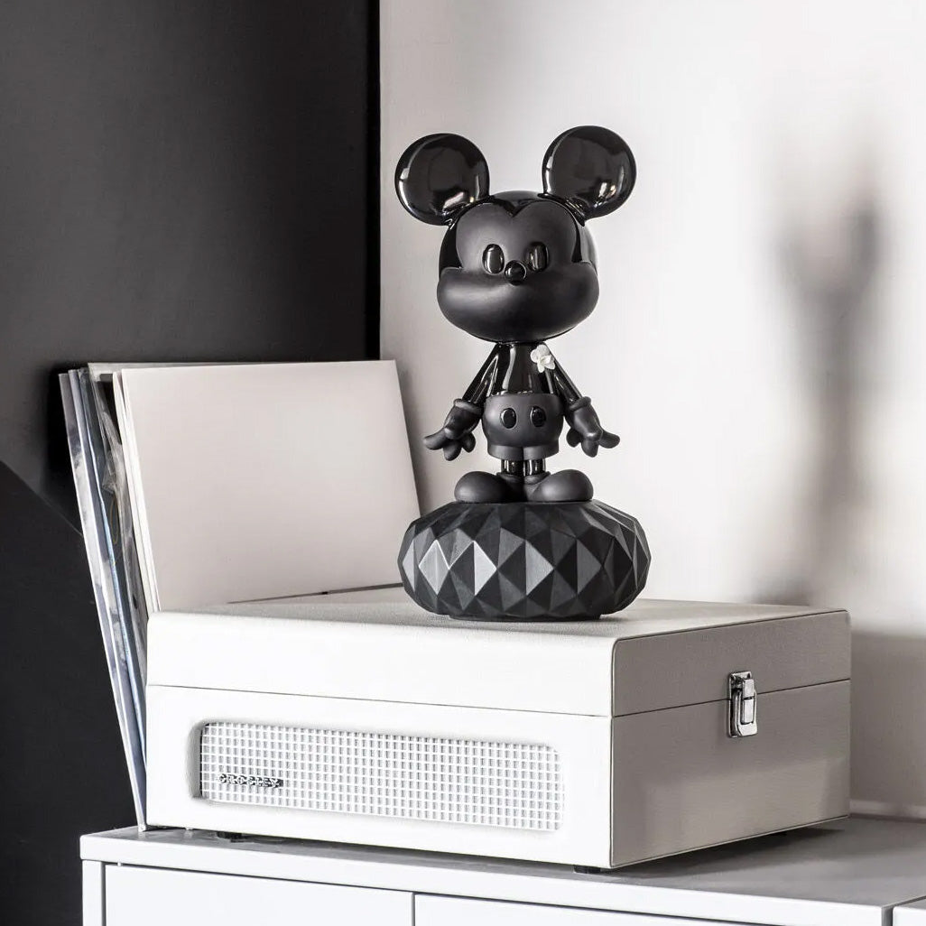 Lladró Statue Mickey Mouse in black