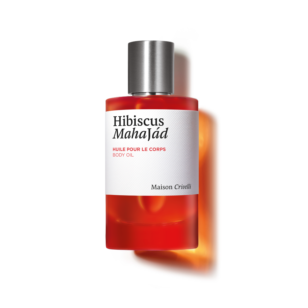 Hibiscus Mahajád Körperöl von Maison Crivelli – Flakon