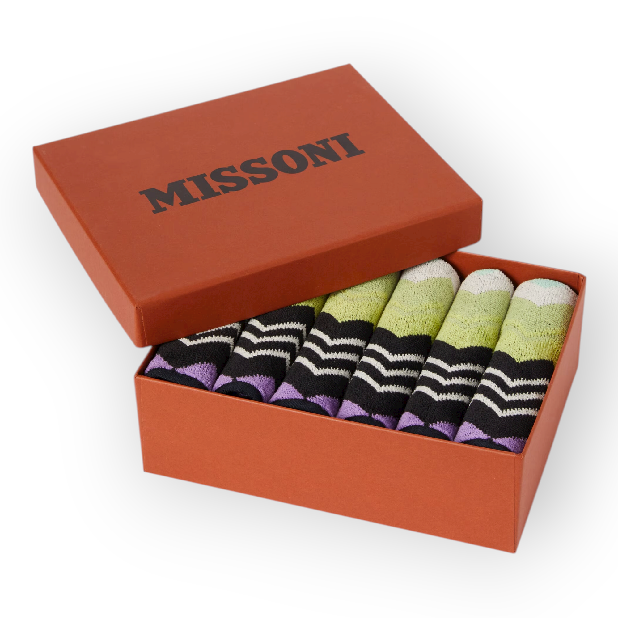Seiflappen 30x30 Rottöne Giacomo col. T59 Missoni Home