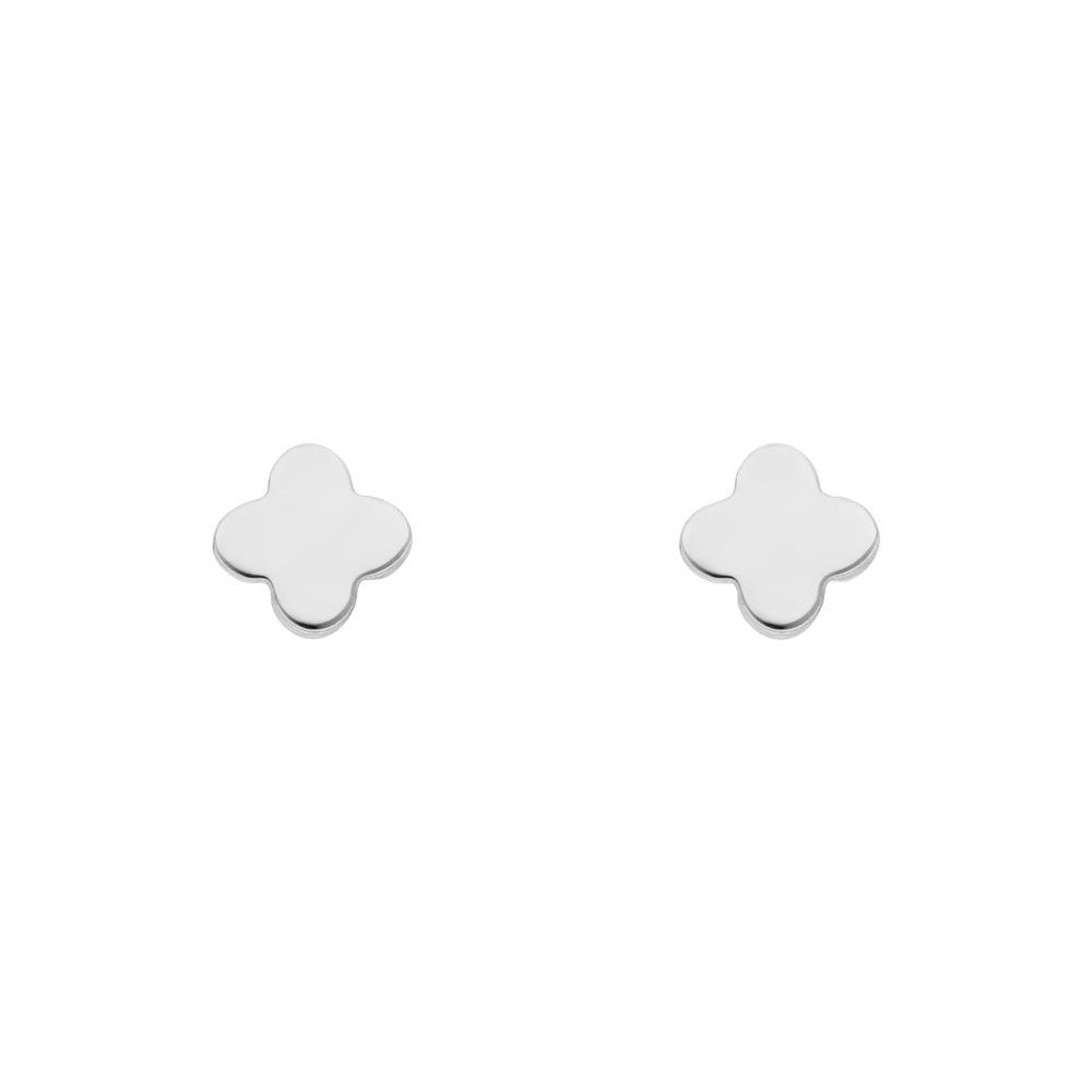 Ohrstecker Mini Clover, 14K Weißgold