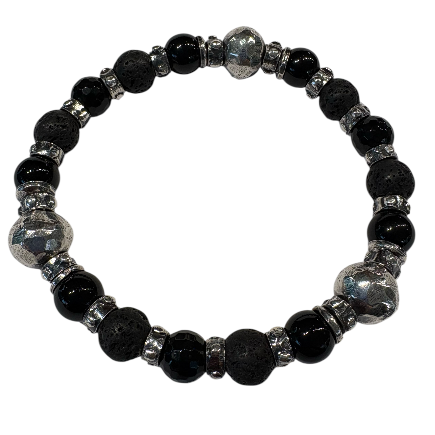 Elf Craft Armband 288.088.8 Lavastein und Onyx