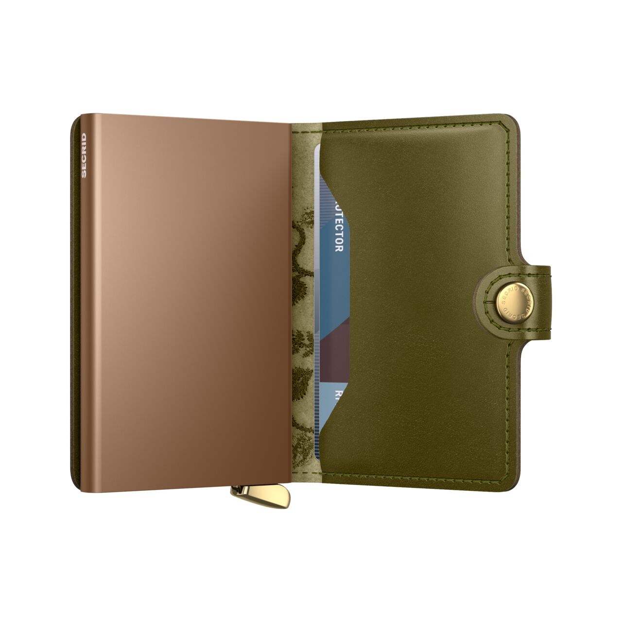 Secrid Premium+ Miniwallet Stitch Floral, suitable for metal cards
