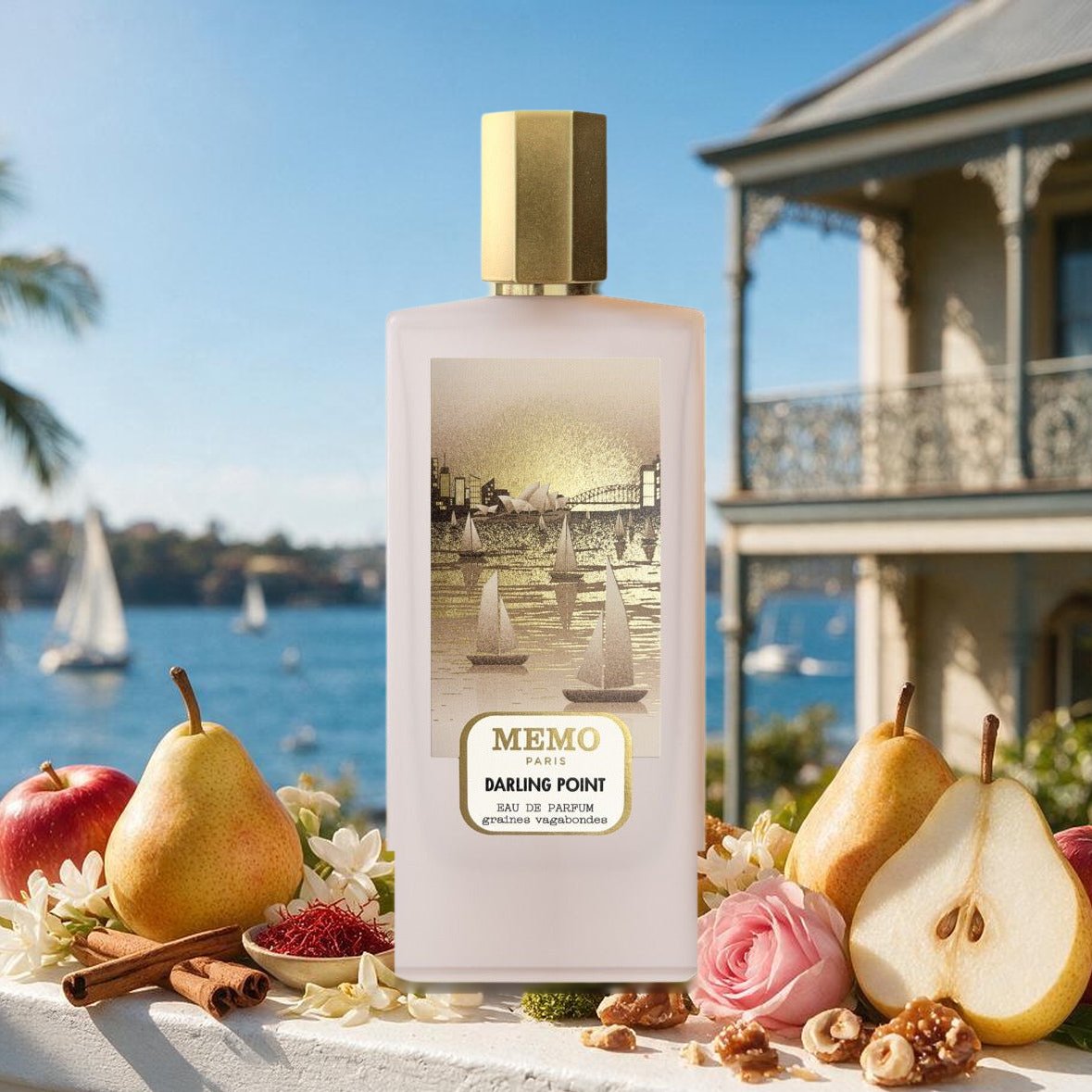 Darling Point von Memo Paris – Flakon über dem Hafen von Sydney mit Birne, Apfel und Jasmin