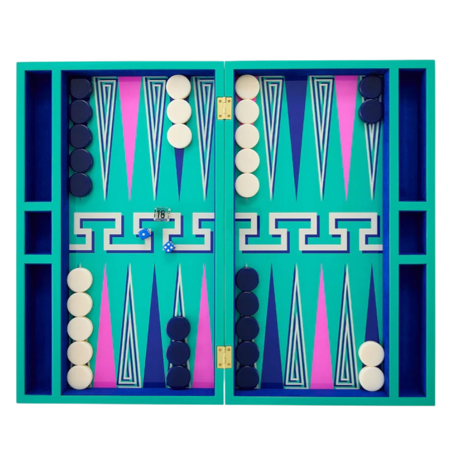 Labyrinth lackiertes Backgammon Set
