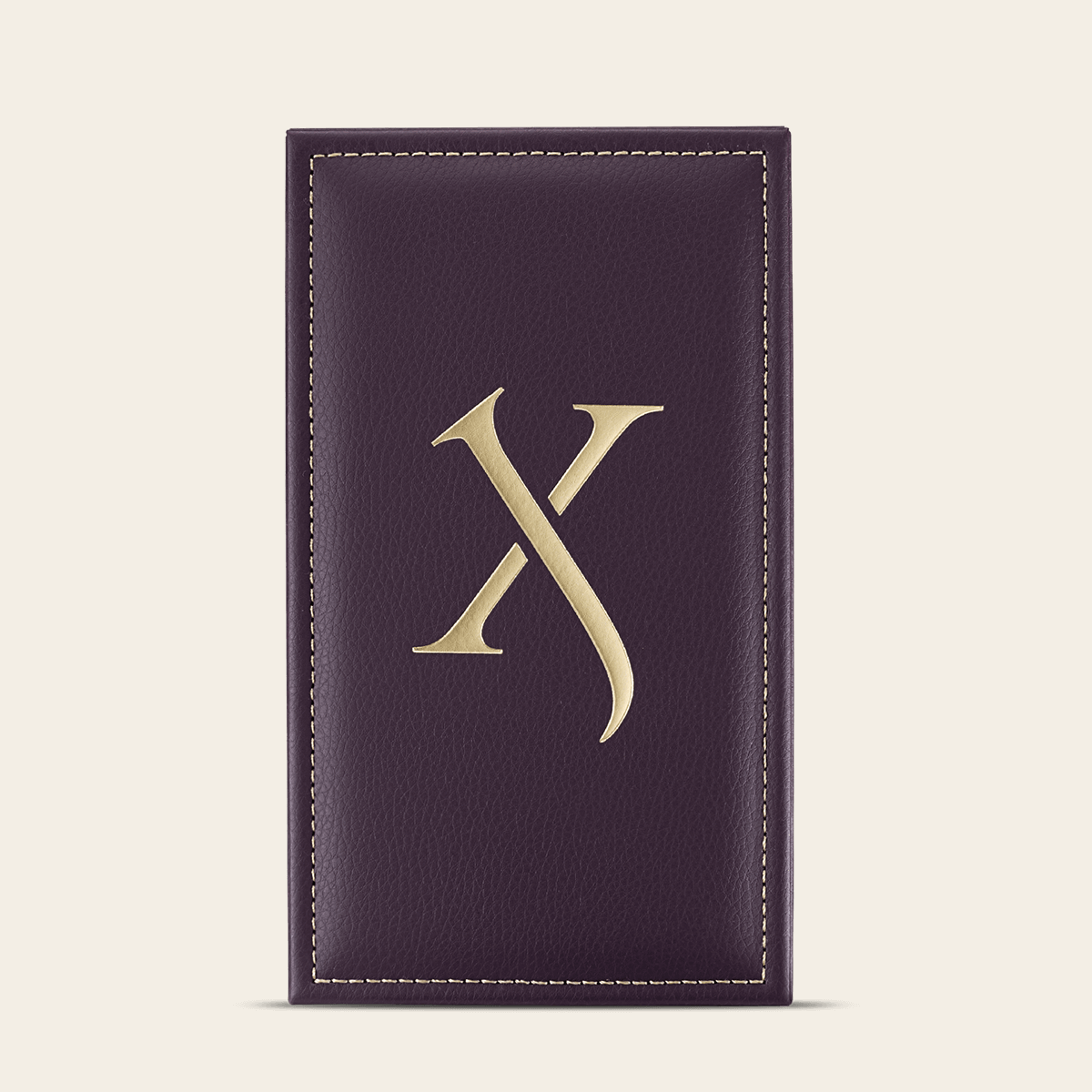 Allende von Xerjoff – auberginefarbenes Etui mit goldenem X