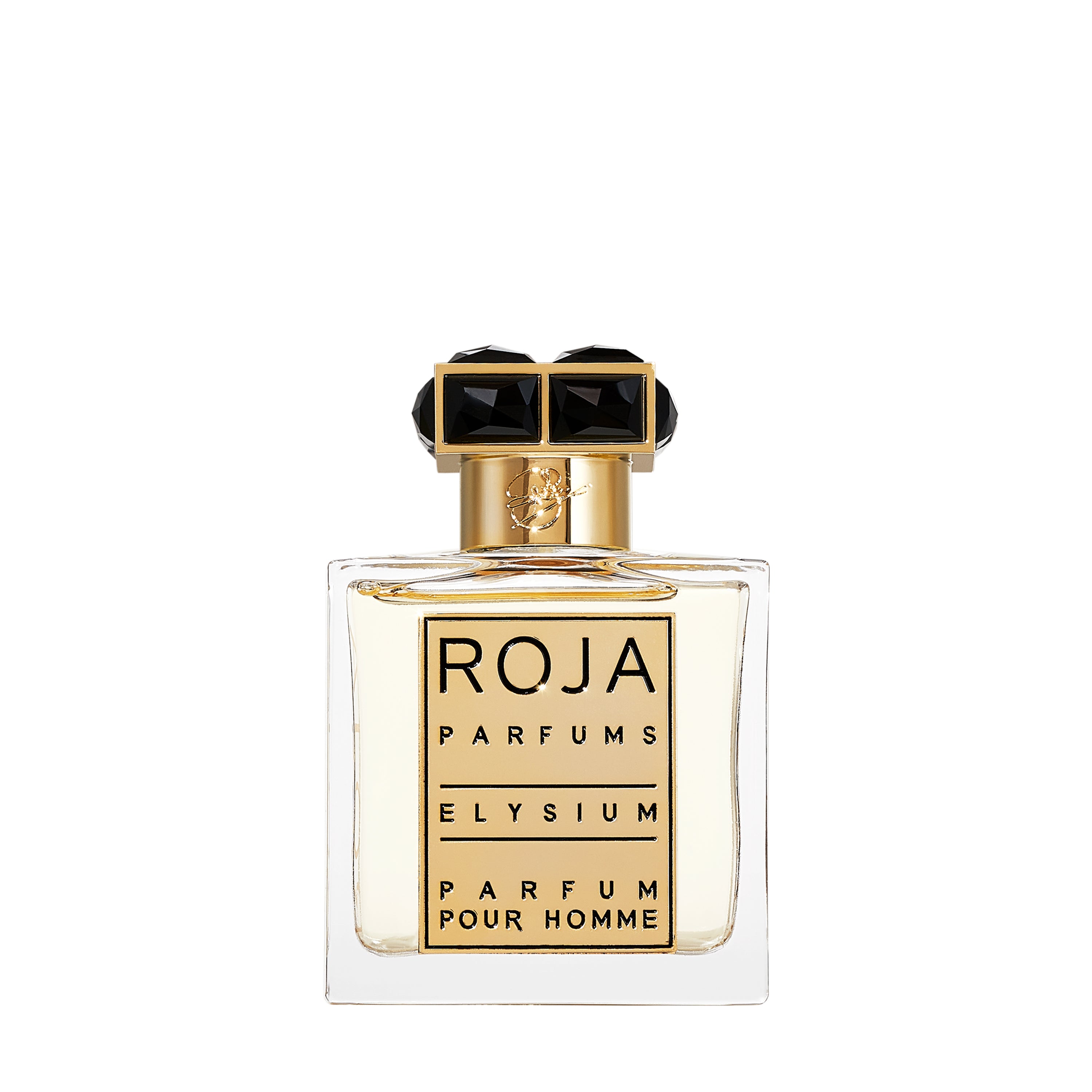 Roja Parfums Elysium Pour Homme – eleganter Flakon mit Kristall Kappe, vereint Frische und Tiefe. Jetzt bei 4D OUTFITTERS erhältlich.